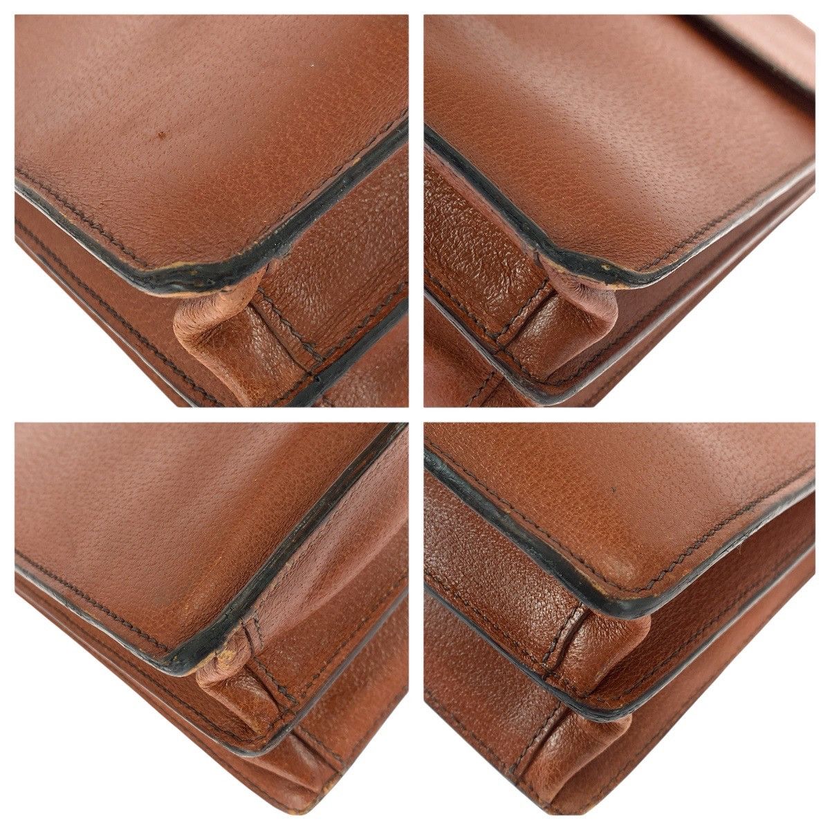 Prada Prada Prada Leather Briefcase Leather Business Bag DUTY FREE for USA Size ONE SIZE - 3 Thumbnail