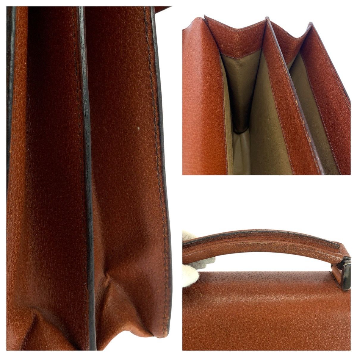 Prada Prada Prada Leather Briefcase Leather Business Bag DUTY FREE for USA Size ONE SIZE - 6 Thumbnail