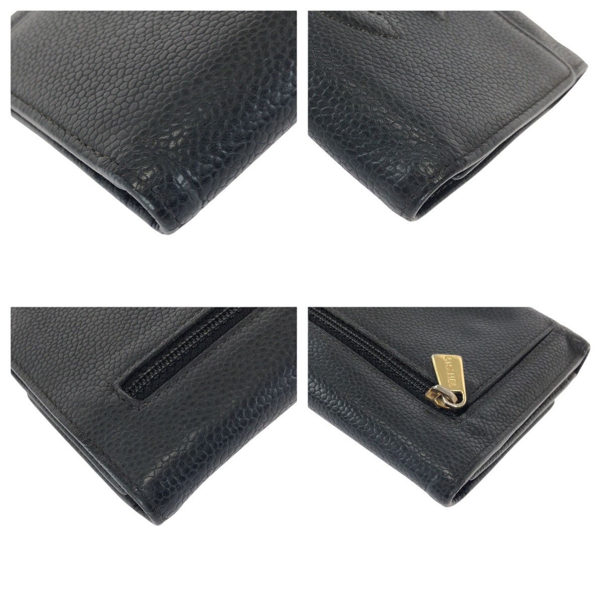 Chanel Chanel Chanel Caviar Skin Wallet Leather Short Wallet DUTY FREE for USA Size ONE SIZE - 4 Thumbnail