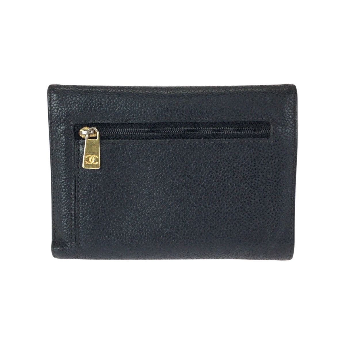 Chanel Chanel Chanel Caviar Skin Wallet Leather Short Wallet DUTY FREE for USA Size ONE SIZE - 2 Thumbnail