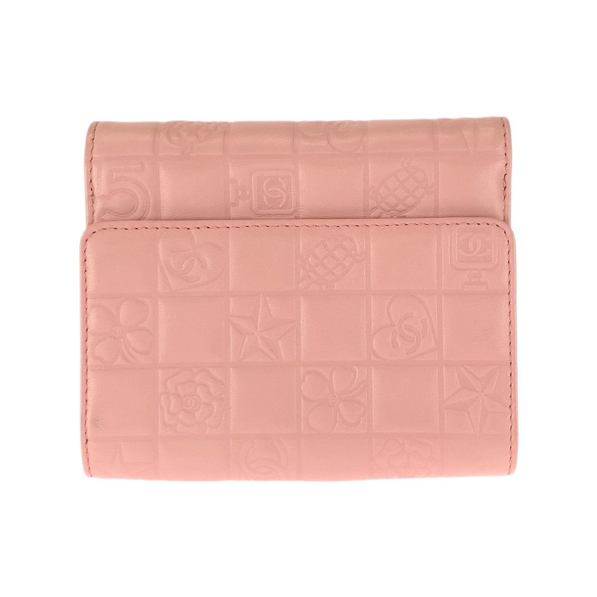 Chanel Chanel Chanel Lambskin Compact Wallet Leather Short Wallet DUTY FREE for USA Size ONE SIZE - 2 Thumbnail