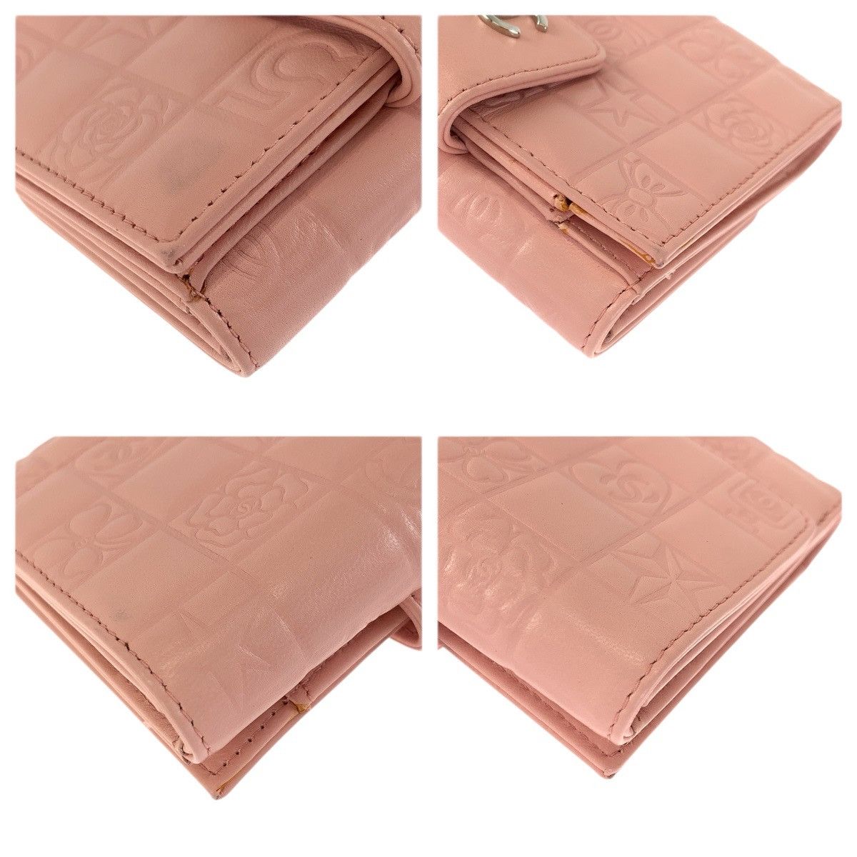 Chanel Chanel Chanel Lambskin Compact Wallet Leather Short Wallet DUTY FREE for USA Size ONE SIZE - 4 Thumbnail