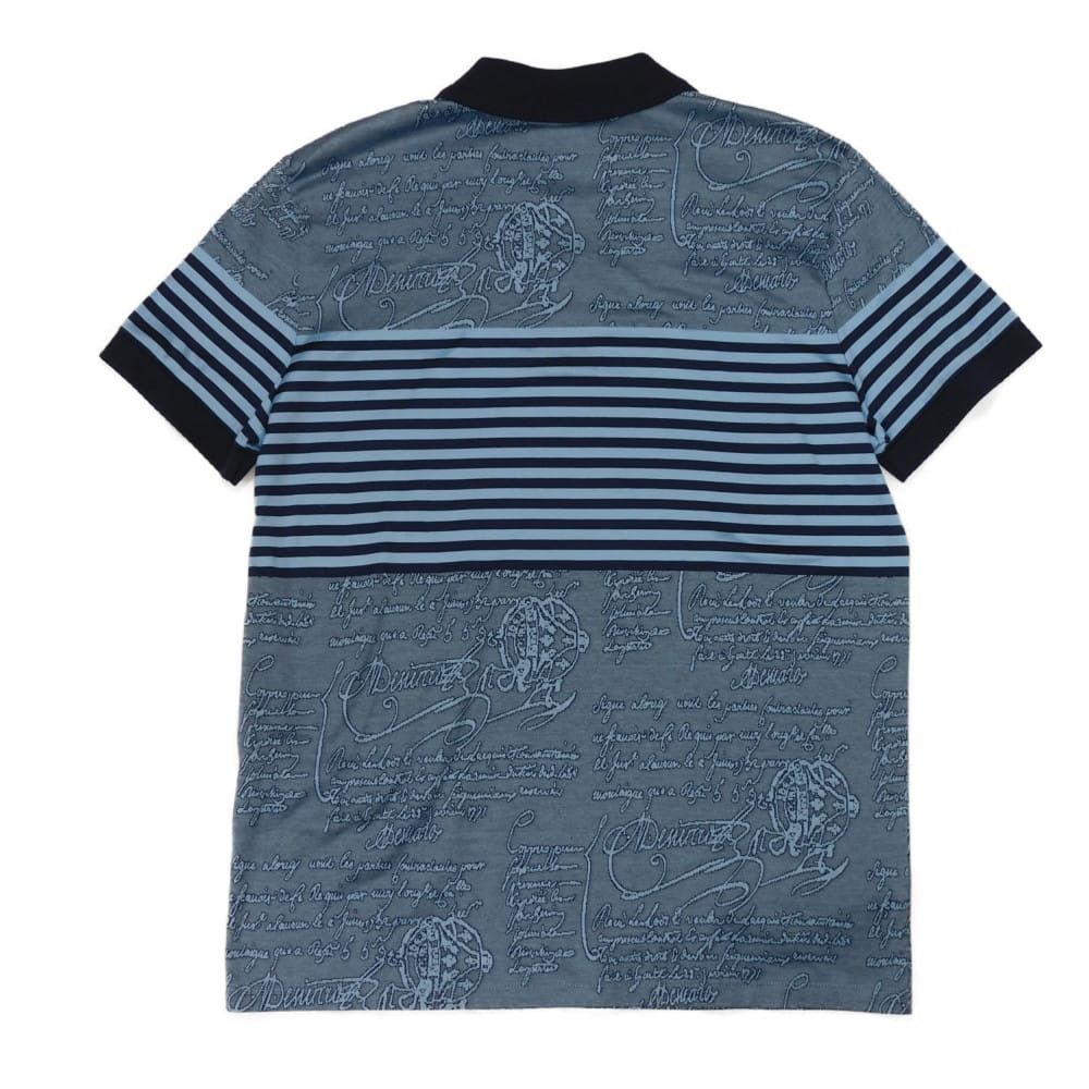 Berluti Berluti Berluti Scritto Cotton Polo Shirt Textile Tops R19JPS44JAEP DUTY FREE for USA Size ONE SIZE - 2 Thumbnail