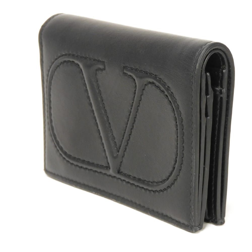 Valentino Valentino Valentino Vlogo Walk Calfskin Bifold Wallet Leather Short Wallet 1W5P0P39YPP DUTY FREE for USA Size ONE SIZE - 2 Thumbnail