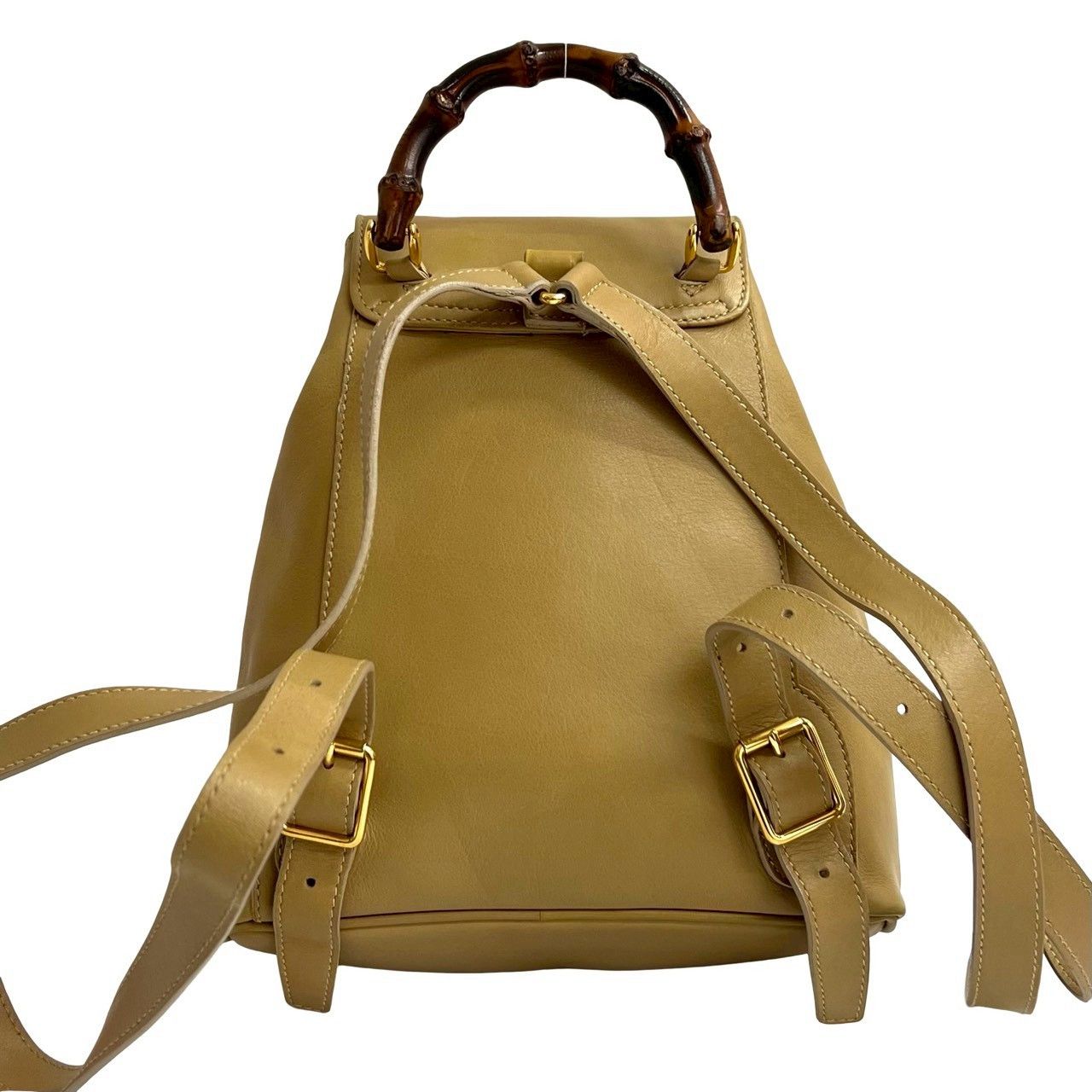 Gucci Gucci Gucci Bamboo Leather Backpack Leather Backpack DUTY FREE for USA Size ONE SIZE - 4 Thumbnail