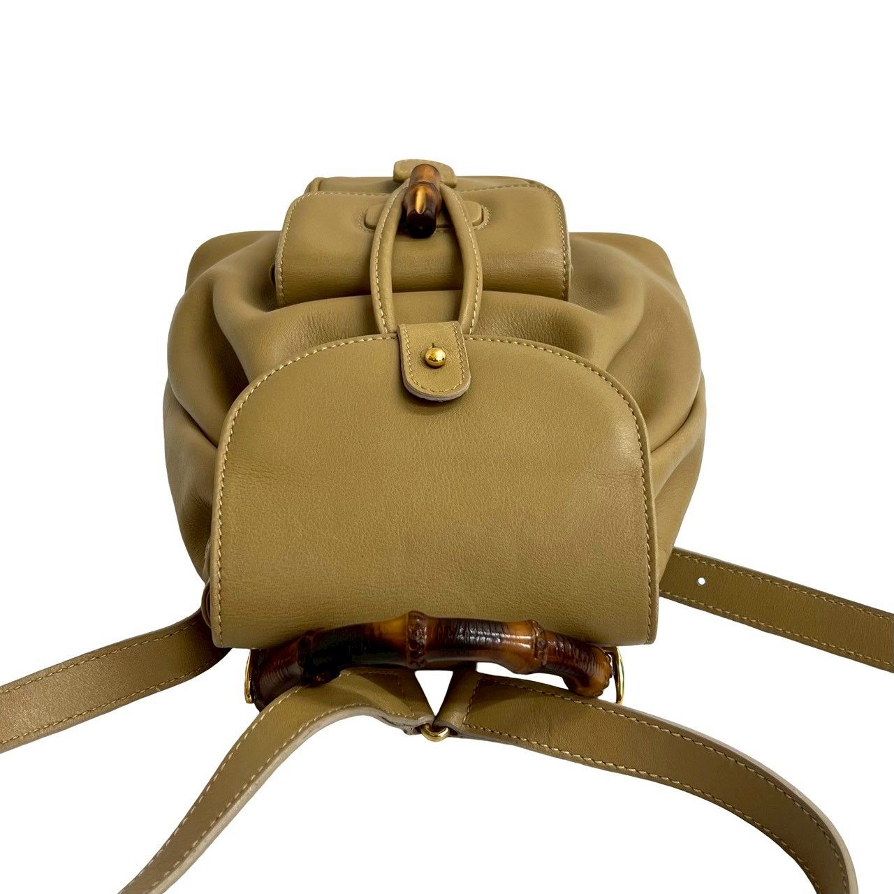 Gucci Gucci Gucci Bamboo Leather Backpack Leather Backpack DUTY FREE for USA Size ONE SIZE - 5 Thumbnail