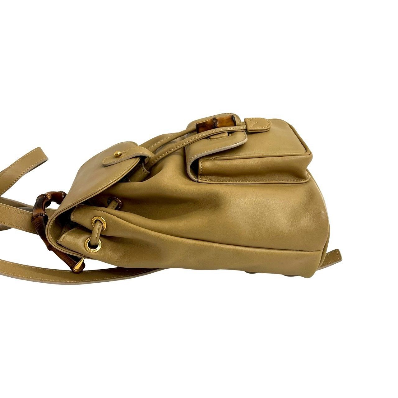 Gucci Gucci Gucci Bamboo Leather Backpack Leather Backpack DUTY FREE for USA Size ONE SIZE - 6 Thumbnail