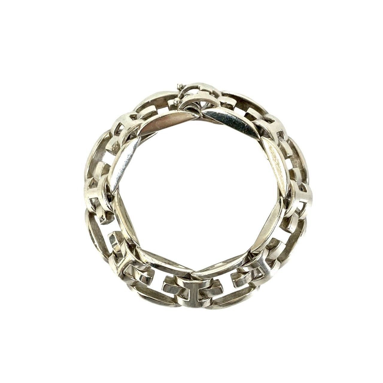 Hermes Hermes Hermes Silver Bracelet Precious Metal Bracelet DUTY FREE for USA Size ONE SIZE - 2 Thumbnail