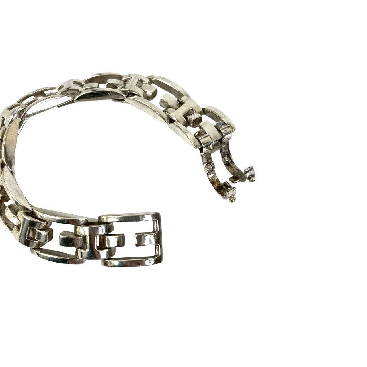 Hermes Hermes Hermes Silver Bracelet Precious Metal Bracelet DUTY FREE for USA Size ONE SIZE - 5 Thumbnail