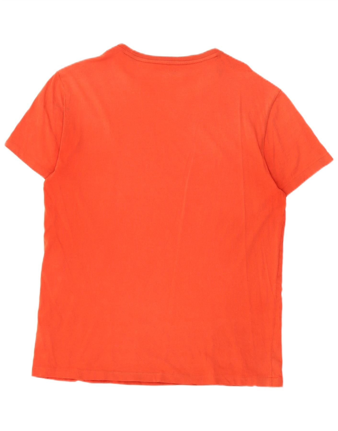 Polo Ralph Lauren Mens T-Shirt Top Medium Orange Cotton Size US M / EU 48-50 / 2 - 2 Thumbnail