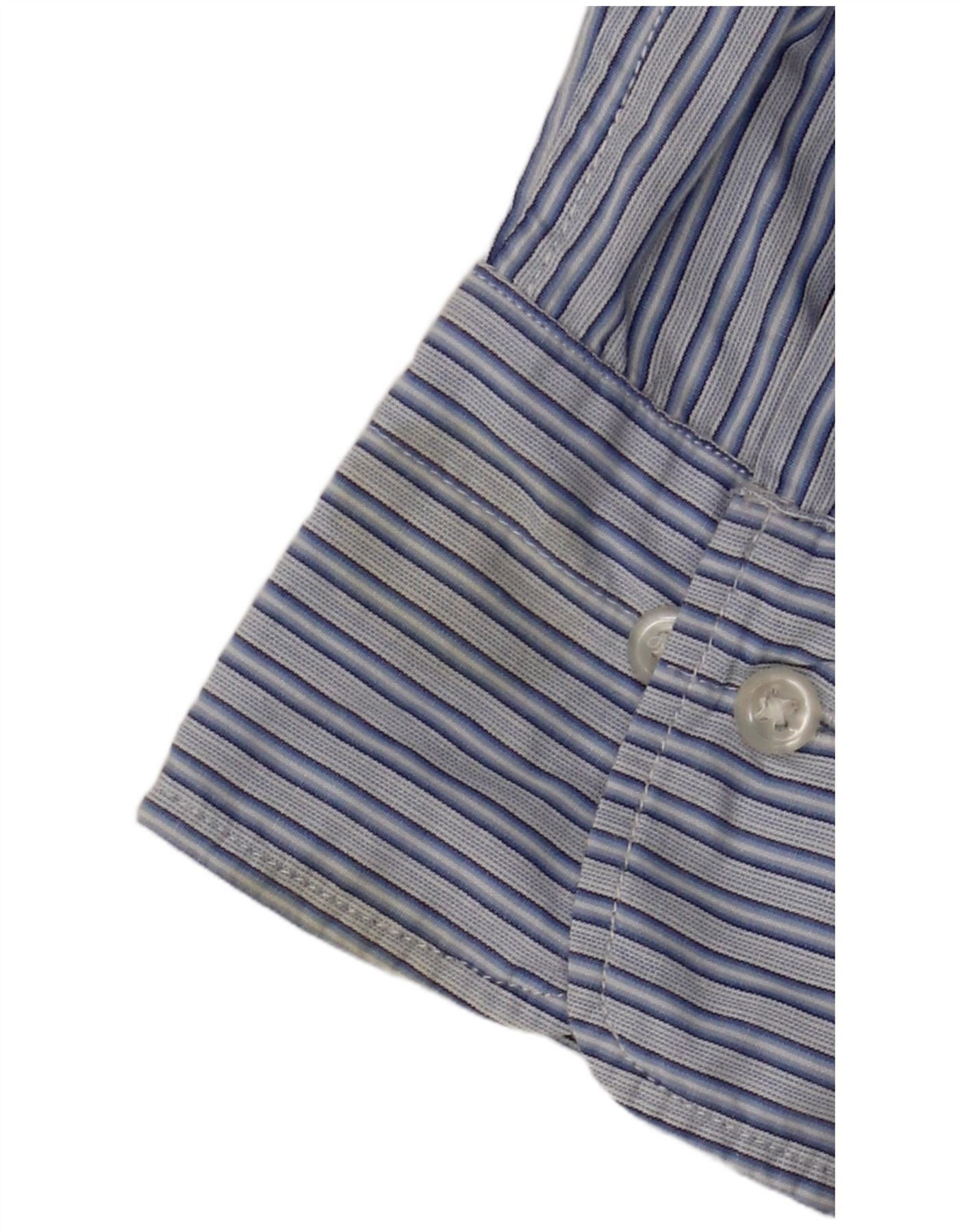 Ralph Lauren Womens Shirt UK 10 Small Blue Striped Cotton Size XS / US 0-2 / IT 36-38 - 5 Thumbnail