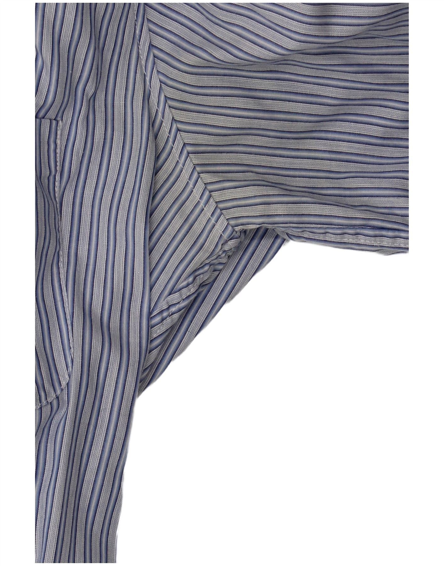 Ralph Lauren Womens Shirt UK 10 Small Blue Striped Cotton Size XS / US 0-2 / IT 36-38 - 3 Thumbnail
