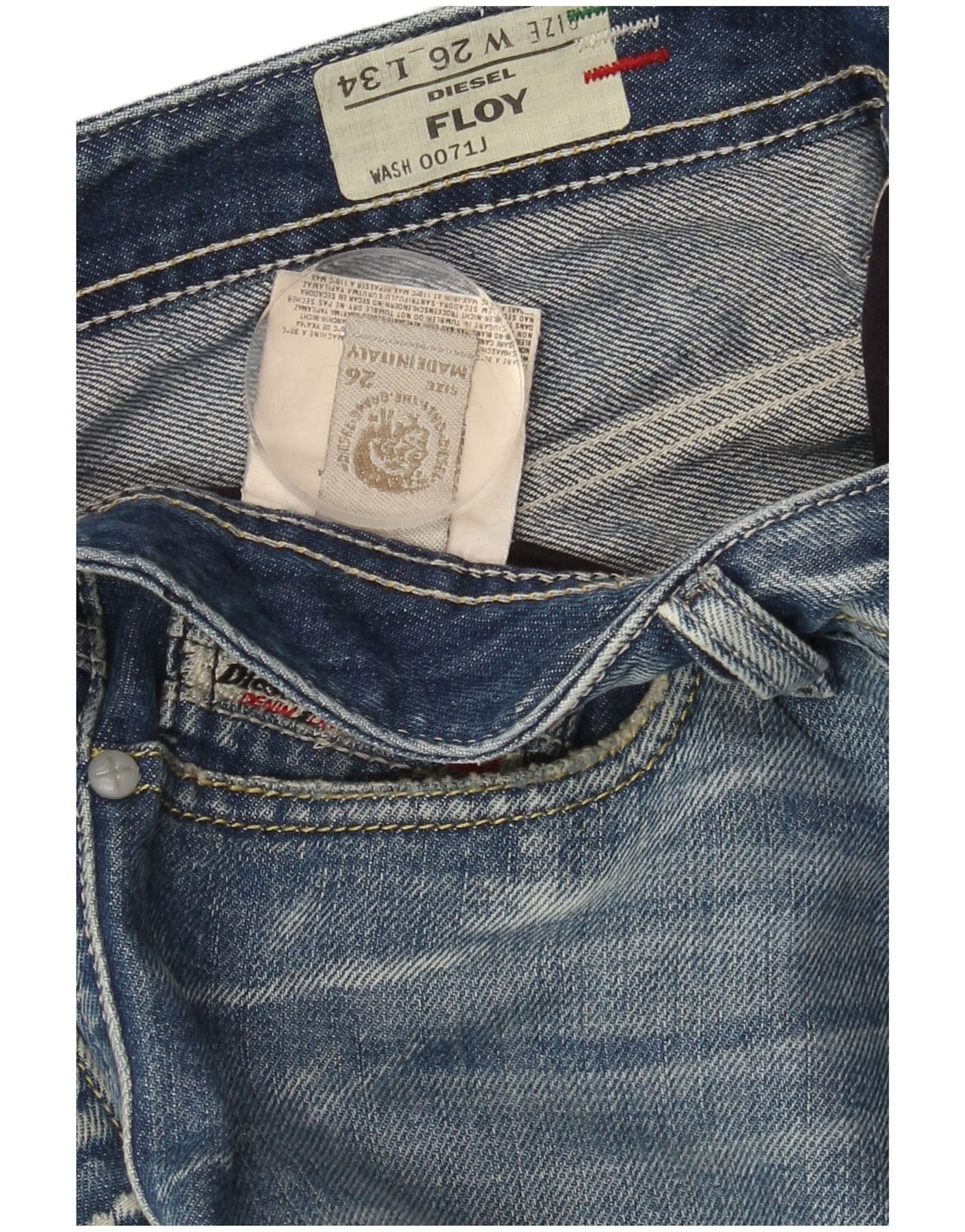 Diesel Womens Floy Distressed Skinny Jeans W26 L34 Blue Cotton Size 42" / US 20 - 3 Thumbnail