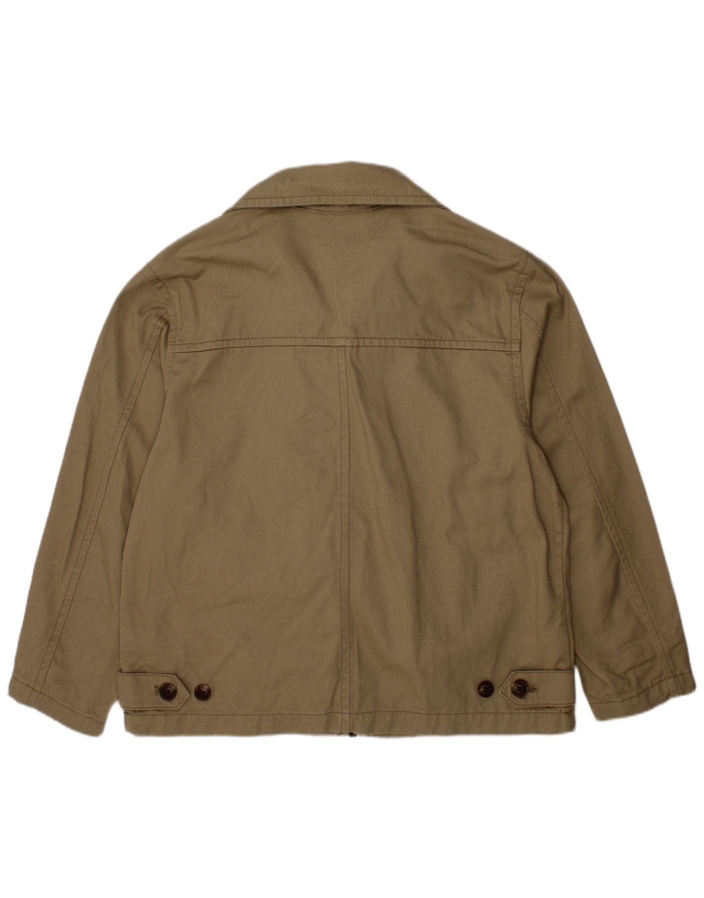 Polo Ralph Lauren Girls Bomber Jacket 5-6 Years Beige Cotton Size XS / US 0-2 / IT 36-38 - 2 Thumbnail