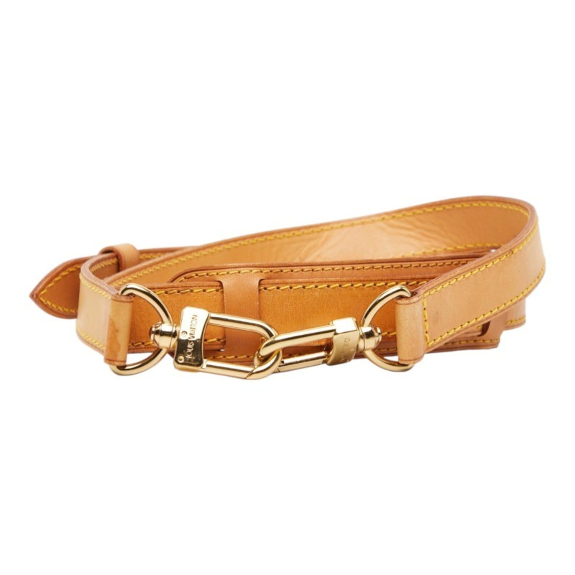 Louis Vuitton Louis Vuitton Shoulder Strap, Beige Leather, Women's LOUIS VUITTON Size ONE SIZE - 2 Thumbnail