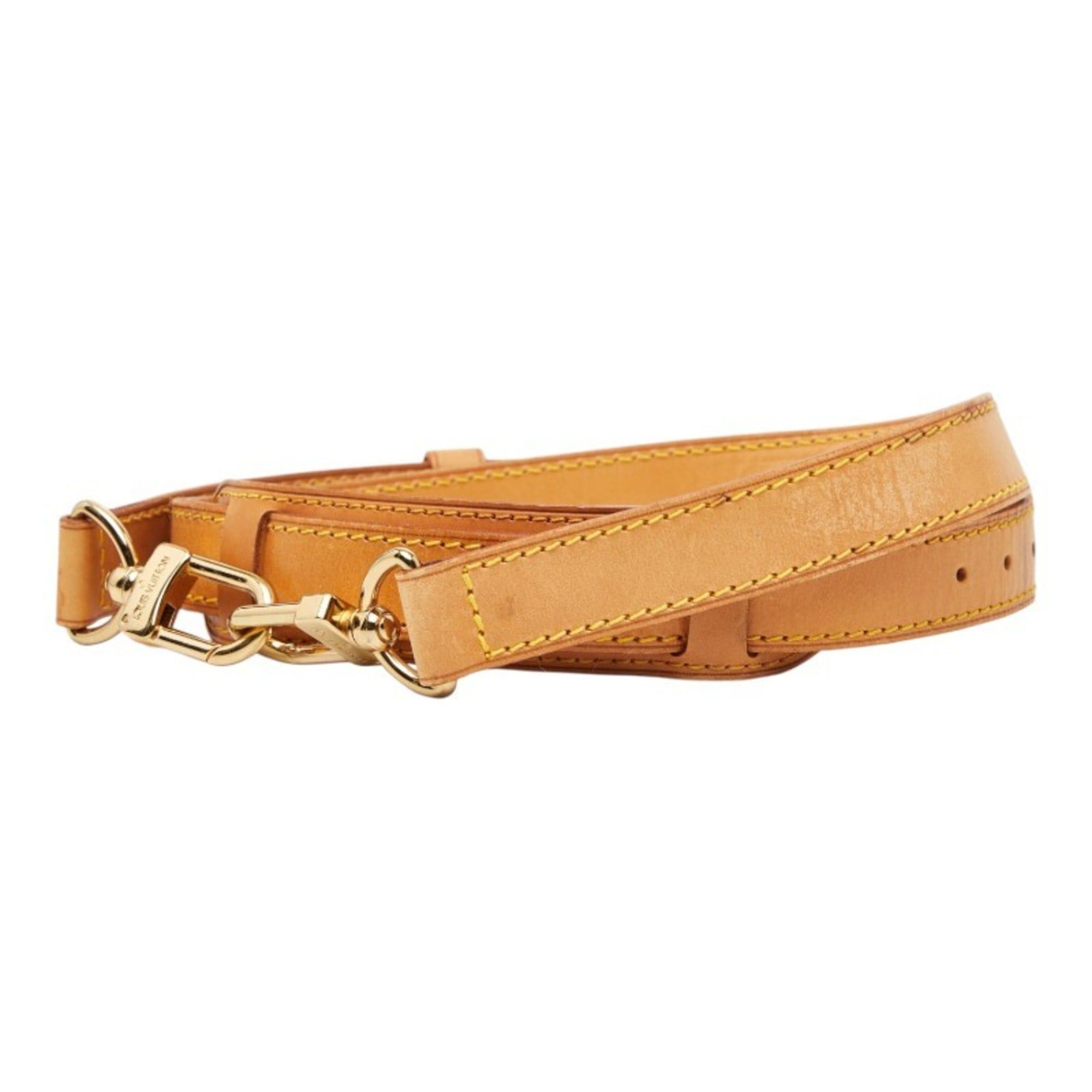 Louis Vuitton Louis Vuitton Shoulder Strap, Beige Leather, Women's LOUIS VUITTON Size ONE SIZE - 3 Thumbnail