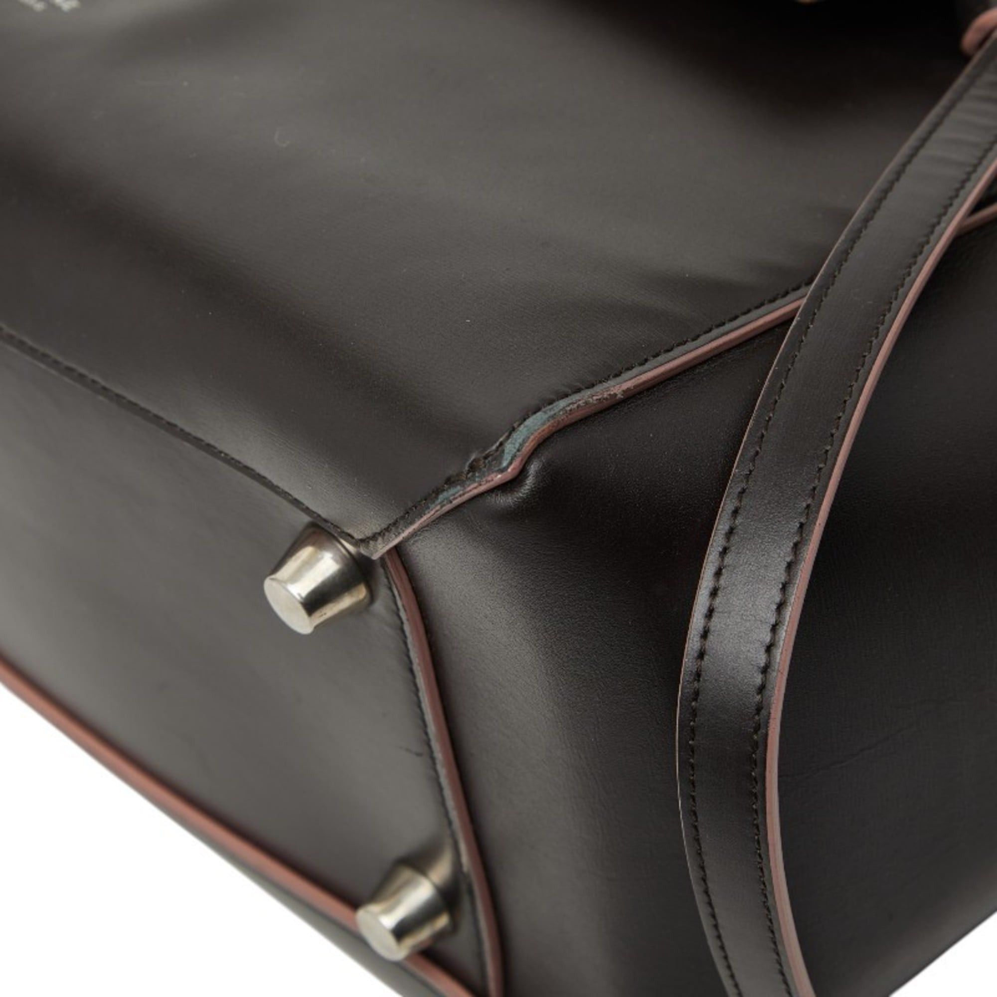 Celine Celine Belt Bag, Handbag, Shoulder 2-Way, Dark Brown/Pink Leather, Women's CELINE Size ONE SIZE - 4 Thumbnail