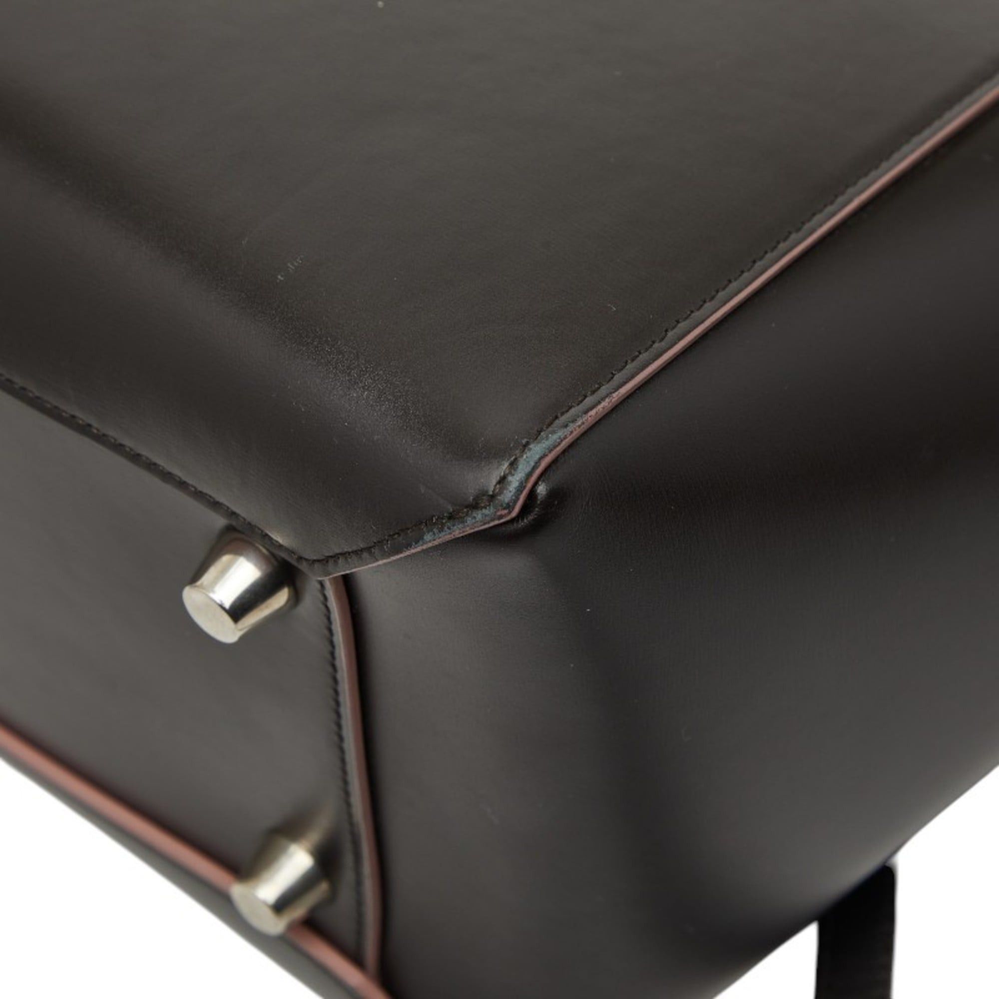 Celine Celine Belt Bag, Handbag, Shoulder 2-Way, Dark Brown/Pink Leather, Women's CELINE Size ONE SIZE - 6 Thumbnail
