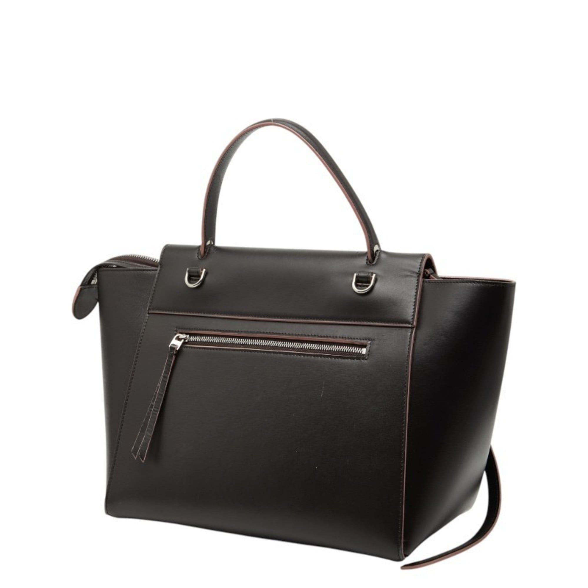 Celine Celine Belt Bag, Handbag, Shoulder 2-Way, Dark Brown/Pink Leather, Women's CELINE Size ONE SIZE - 2 Thumbnail