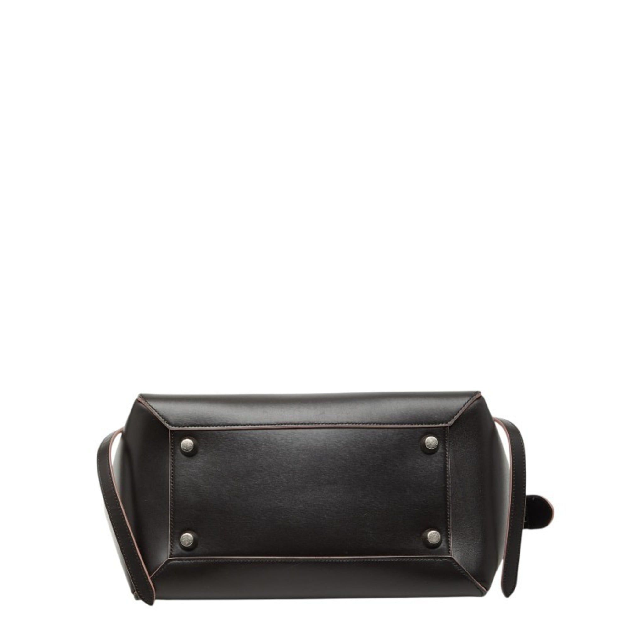 Celine Celine Belt Bag, Handbag, Shoulder 2-Way, Dark Brown/Pink Leather, Women's CELINE Size ONE SIZE - 3 Thumbnail