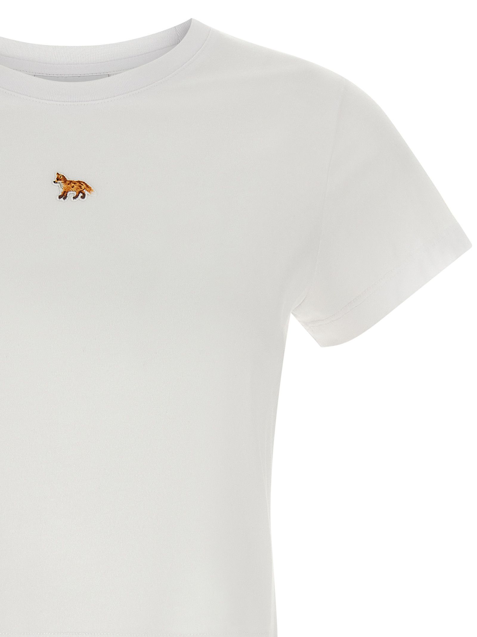 Maison Kitsune 'Baby Fox' Cropped T-Shirt Size M / US 6-8 / IT 42-44 - 3 Thumbnail