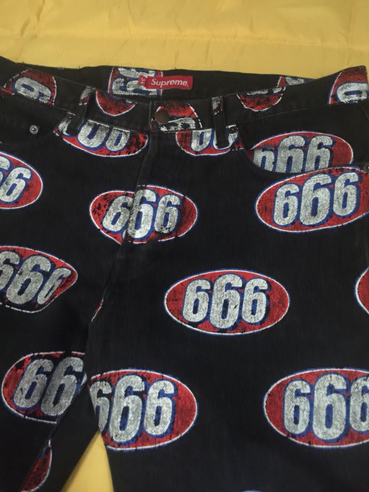 Supreme Supreme 666 Black Denim Size US 34 / EU 50 - 6 Thumbnail