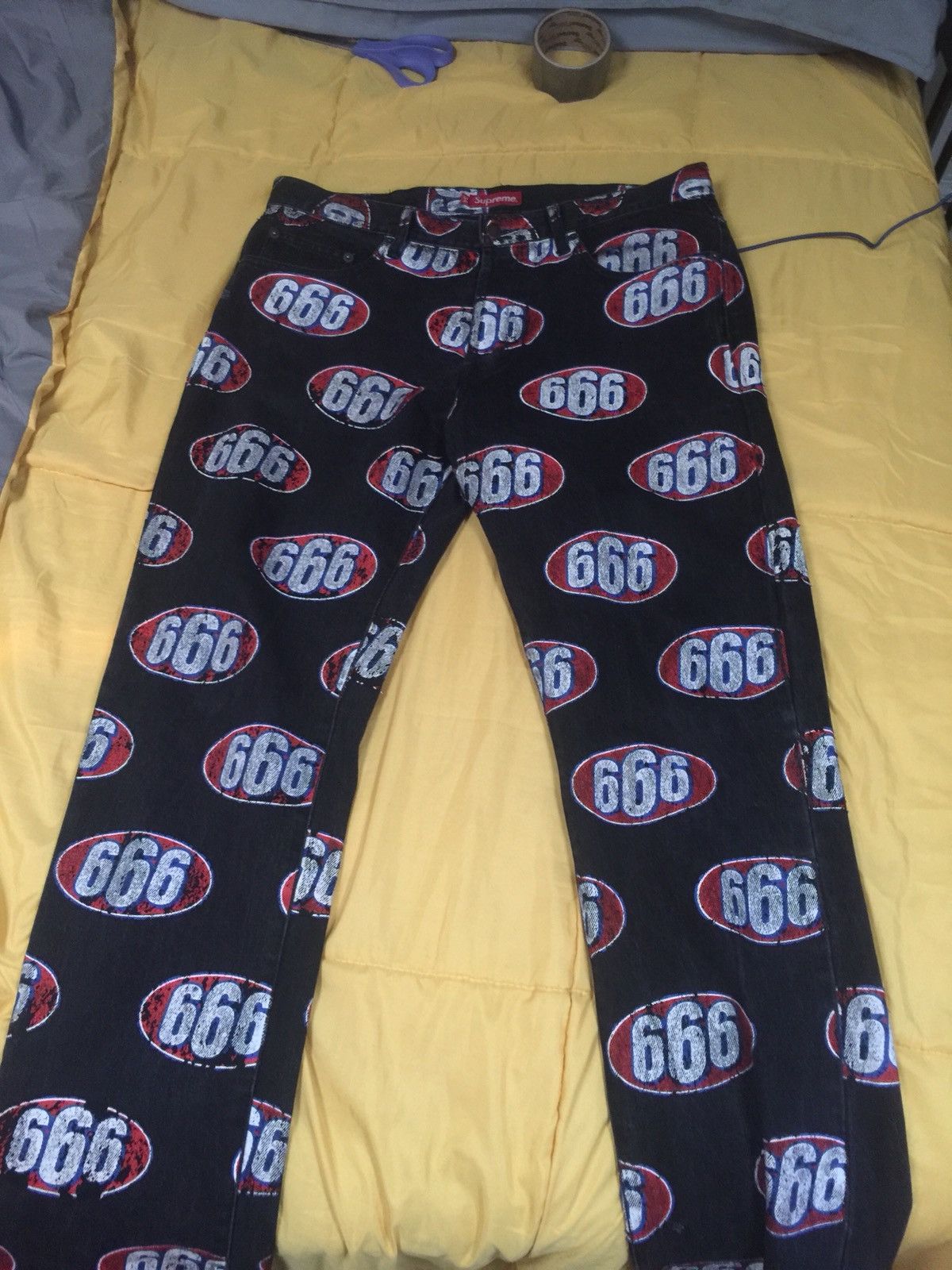 Supreme Supreme 666 Black Denim Size US 34 / EU 50 - 3 Thumbnail