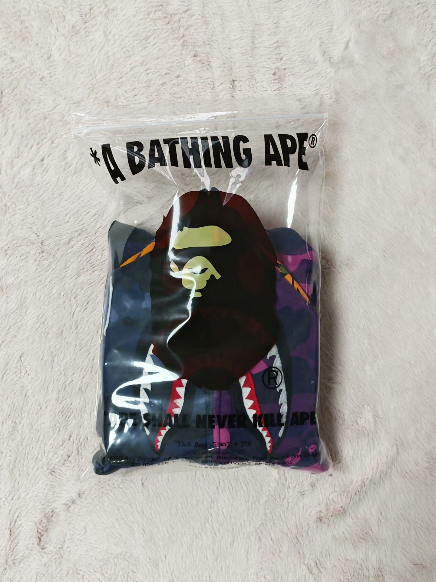 Bape Bape Purple Hoodie M Men Size US M / EU 48-50 / 2 - 7 Thumbnail