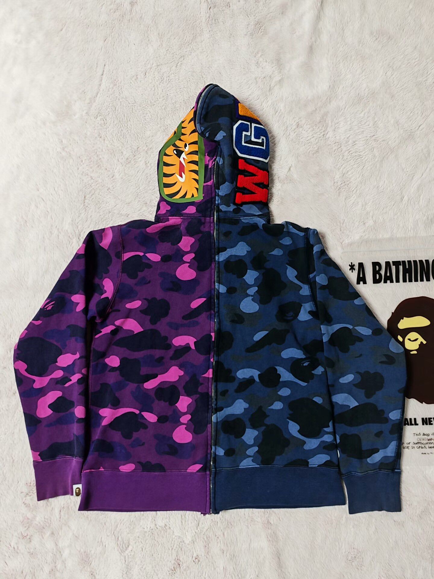 Bape Bape Purple Hoodie M Men Size US M / EU 48-50 / 2 - 2 Thumbnail