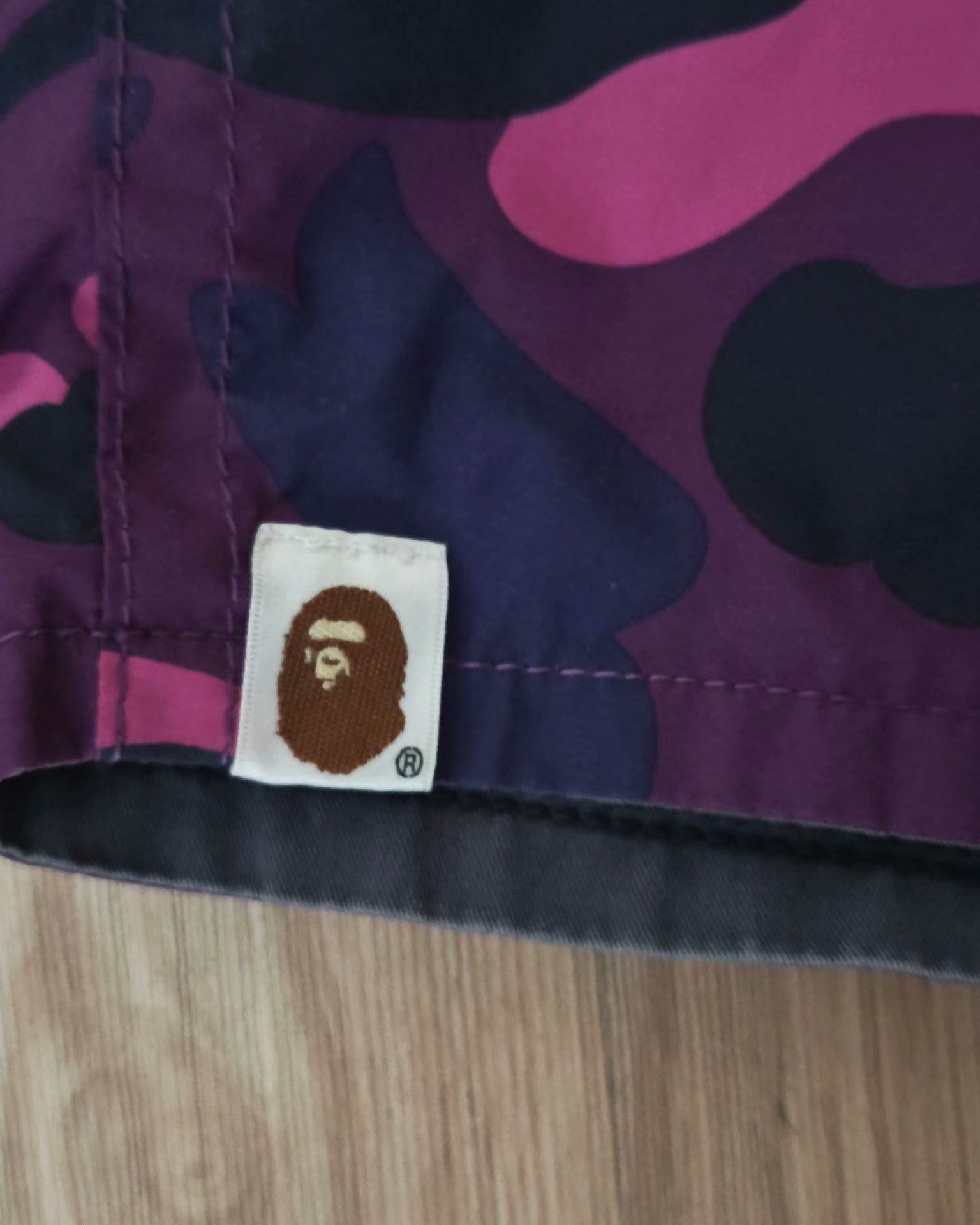 Bape Bape Retro Camo Purple Shorts L Men Size US 34 / EU 50 - 4 Thumbnail