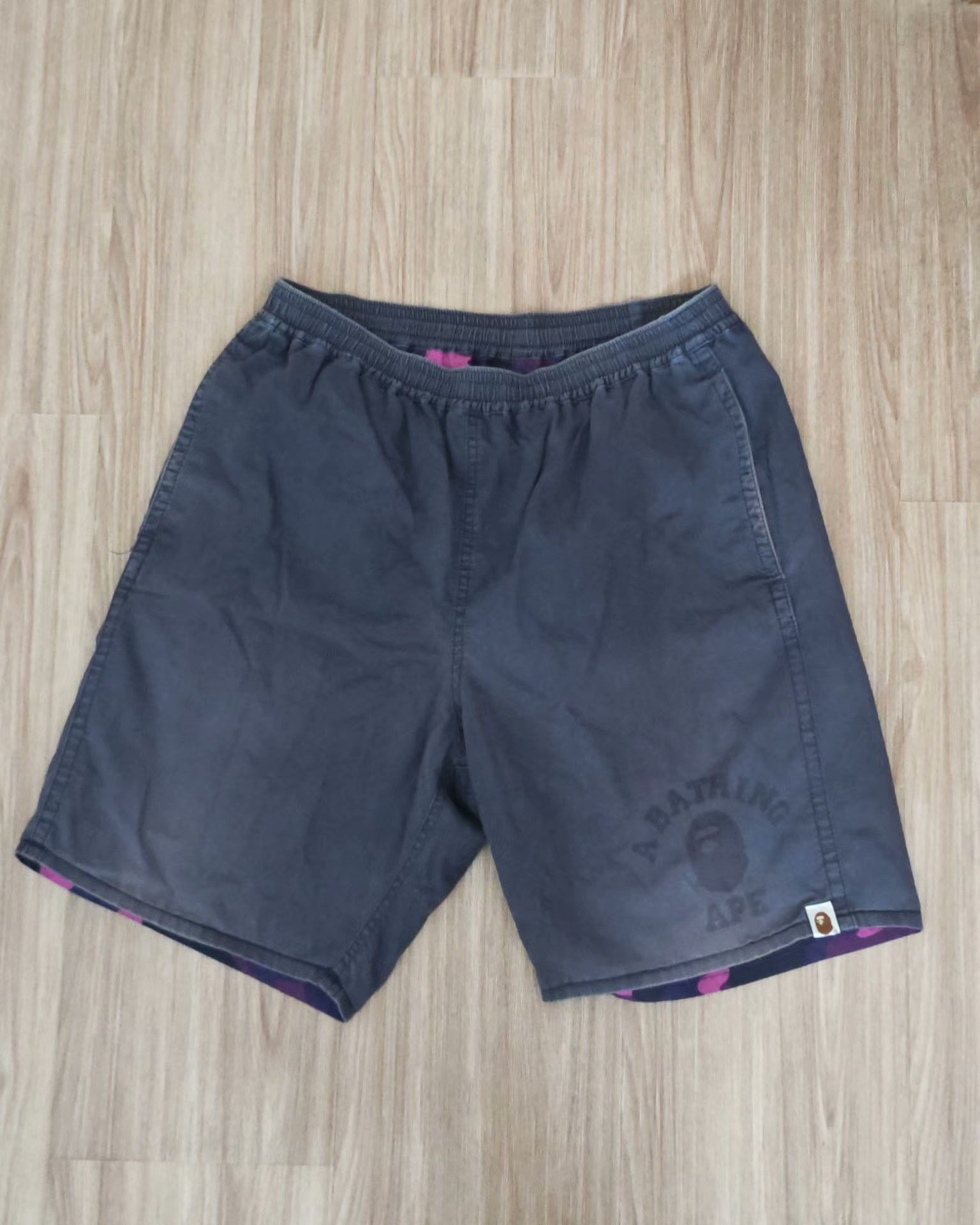 Bape Bape Retro Camo Purple Shorts L Men Size US 34 / EU 50 - 3 Thumbnail