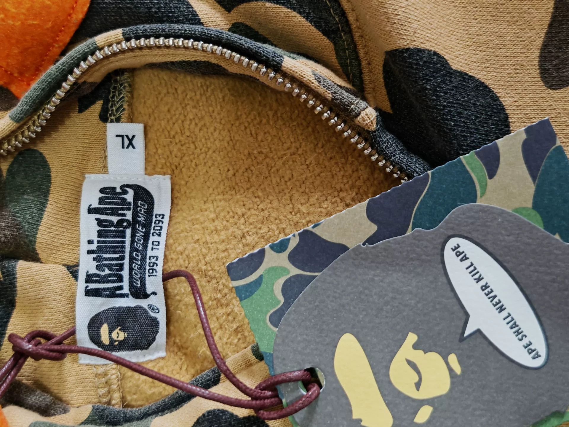 Bape Bape Yellow Light Jacket XL Men Size US XL / EU 56 / 4 - 5 Thumbnail
