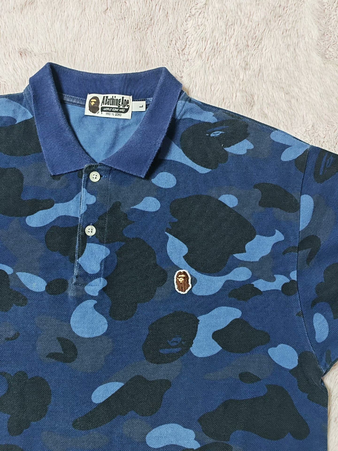 Bape Bape Blue T-Shirt L Men Size US L / EU 52-54 / 3 - 3 Thumbnail