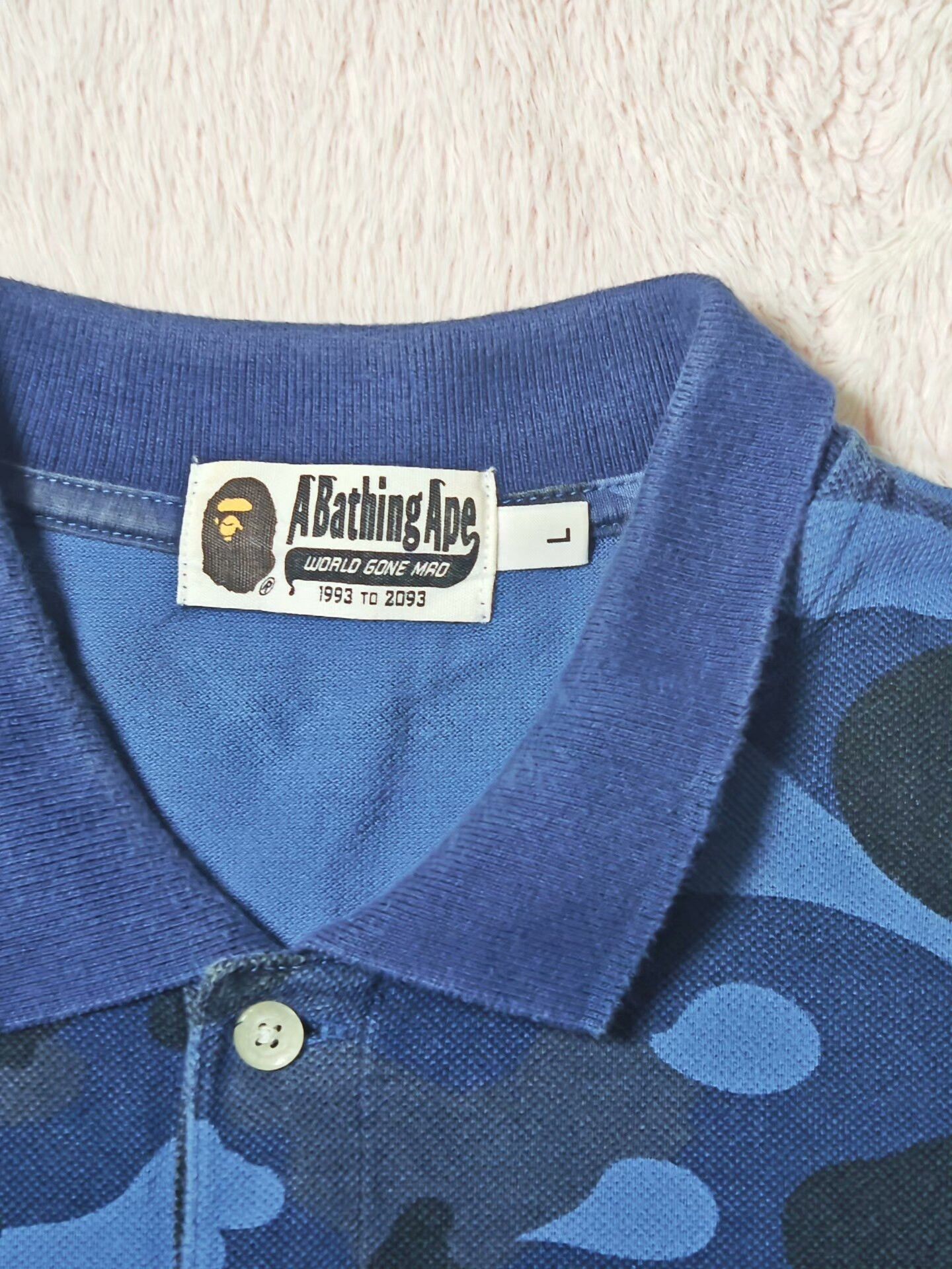 Bape Bape Blue T-Shirt L Men Size US L / EU 52-54 / 3 - 4 Thumbnail