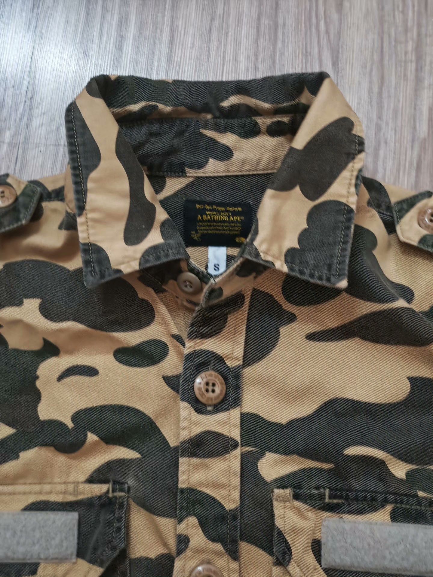 Bape Bape Camo Yellow Polo L Men Size US L / EU 52-54 / 3 - 3 Thumbnail