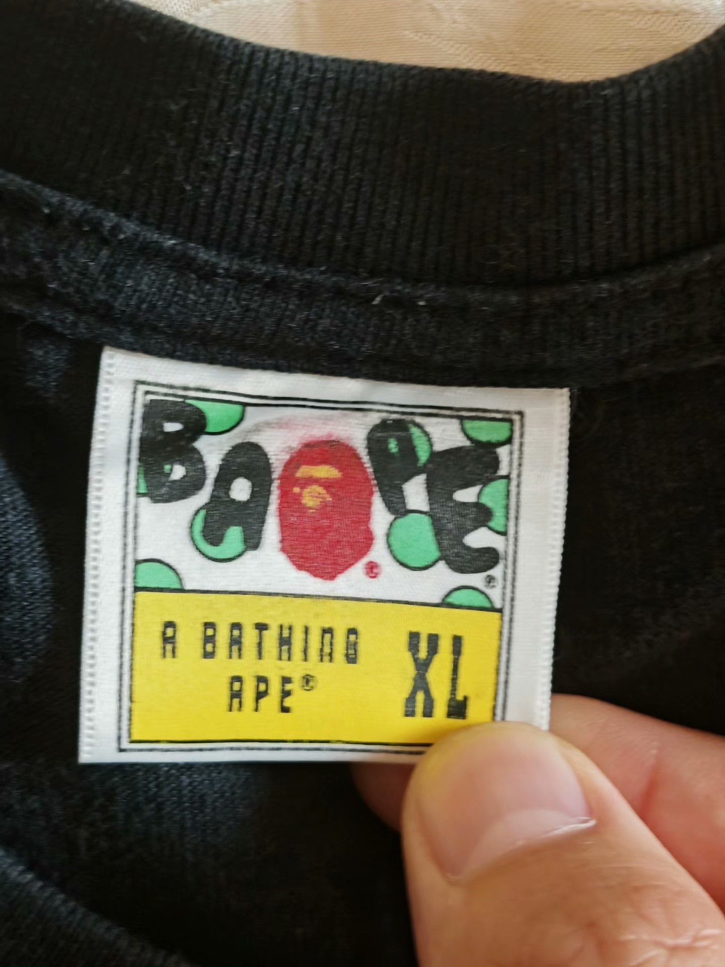 Bape Bape Black T-Shirt XL Men Size US XL / EU 56 / 4 - 3 Thumbnail