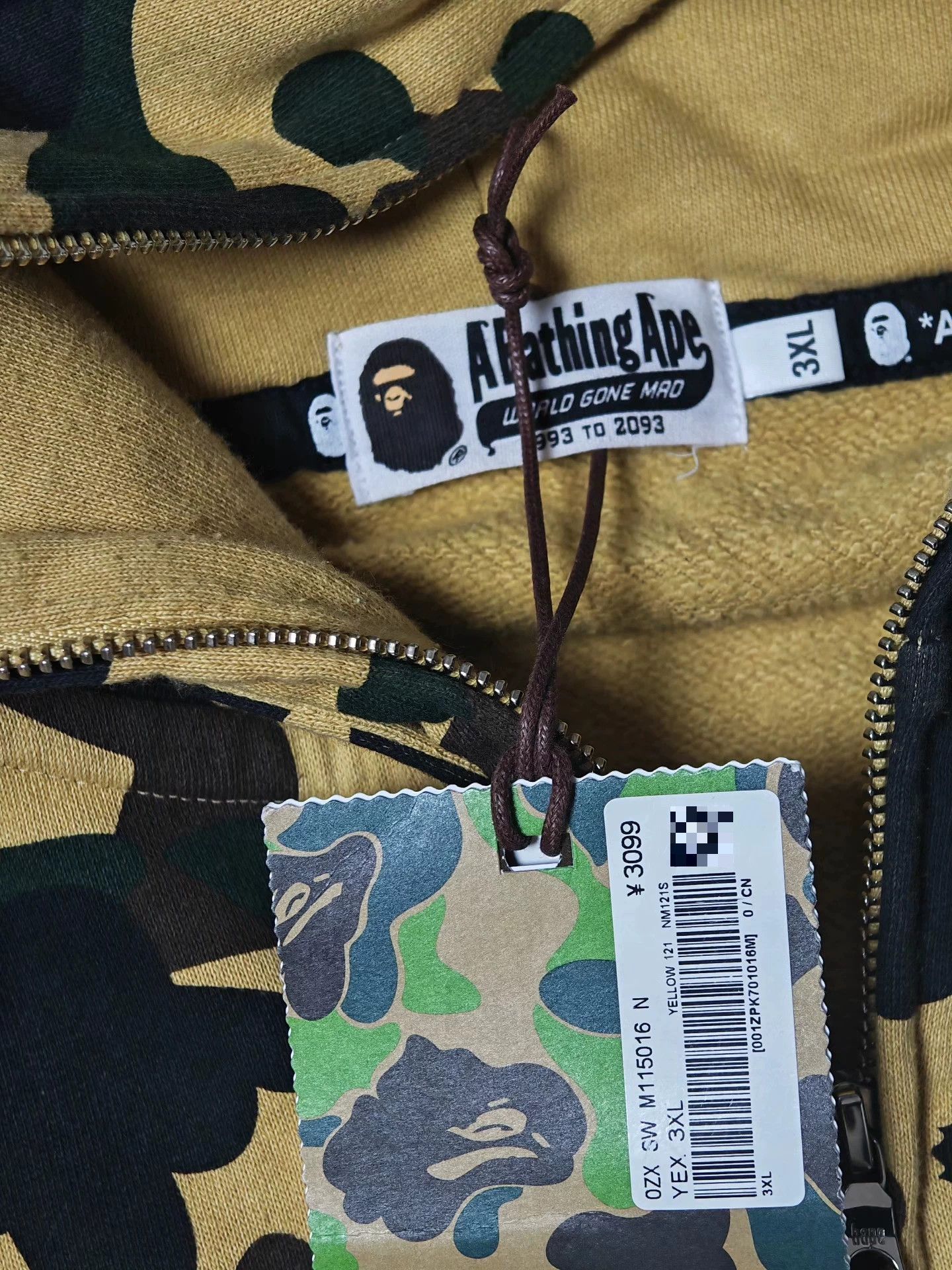 Bape Bape Yellow Light Jacket XXXL Men Size US XXL / EU 58 / 5 - 4 Thumbnail