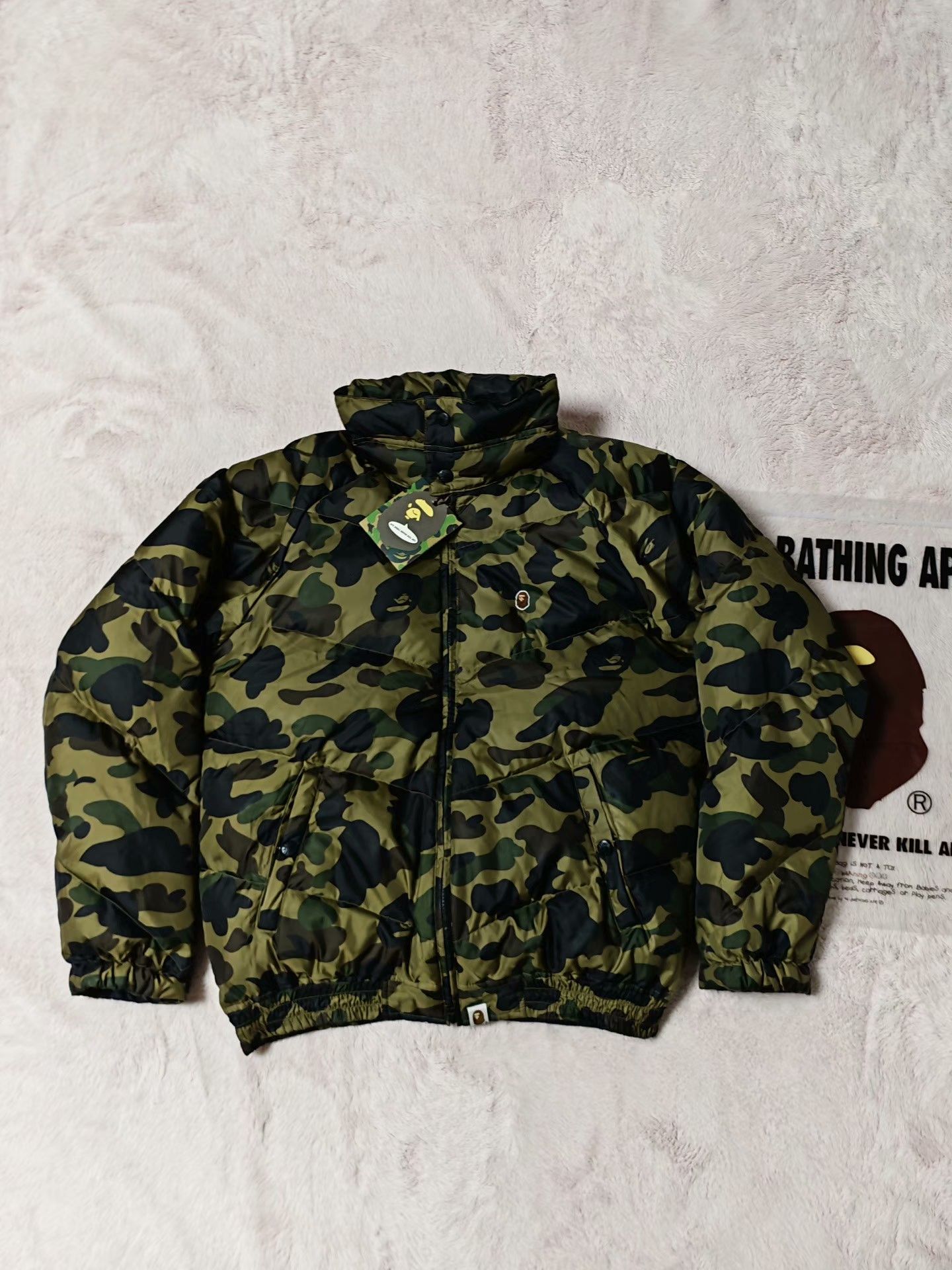 Bape Bape Green Heavy Coat L Men Size US L / EU 52-54 / 3 - 2 Thumbnail