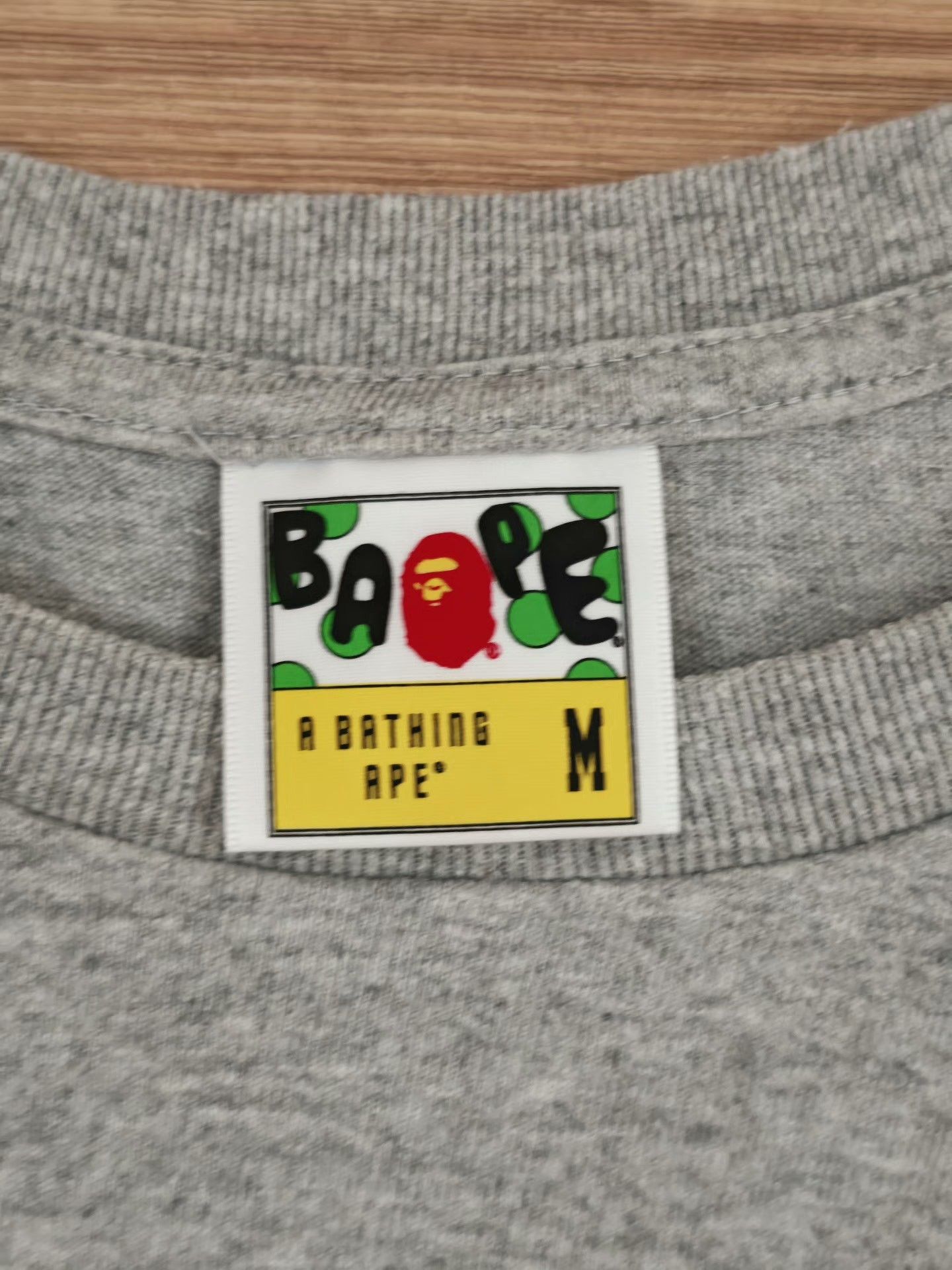 Bape Bape Ape Head Gray T-Shirt M Men Size US M / EU 48-50 / 2 - 6 Thumbnail