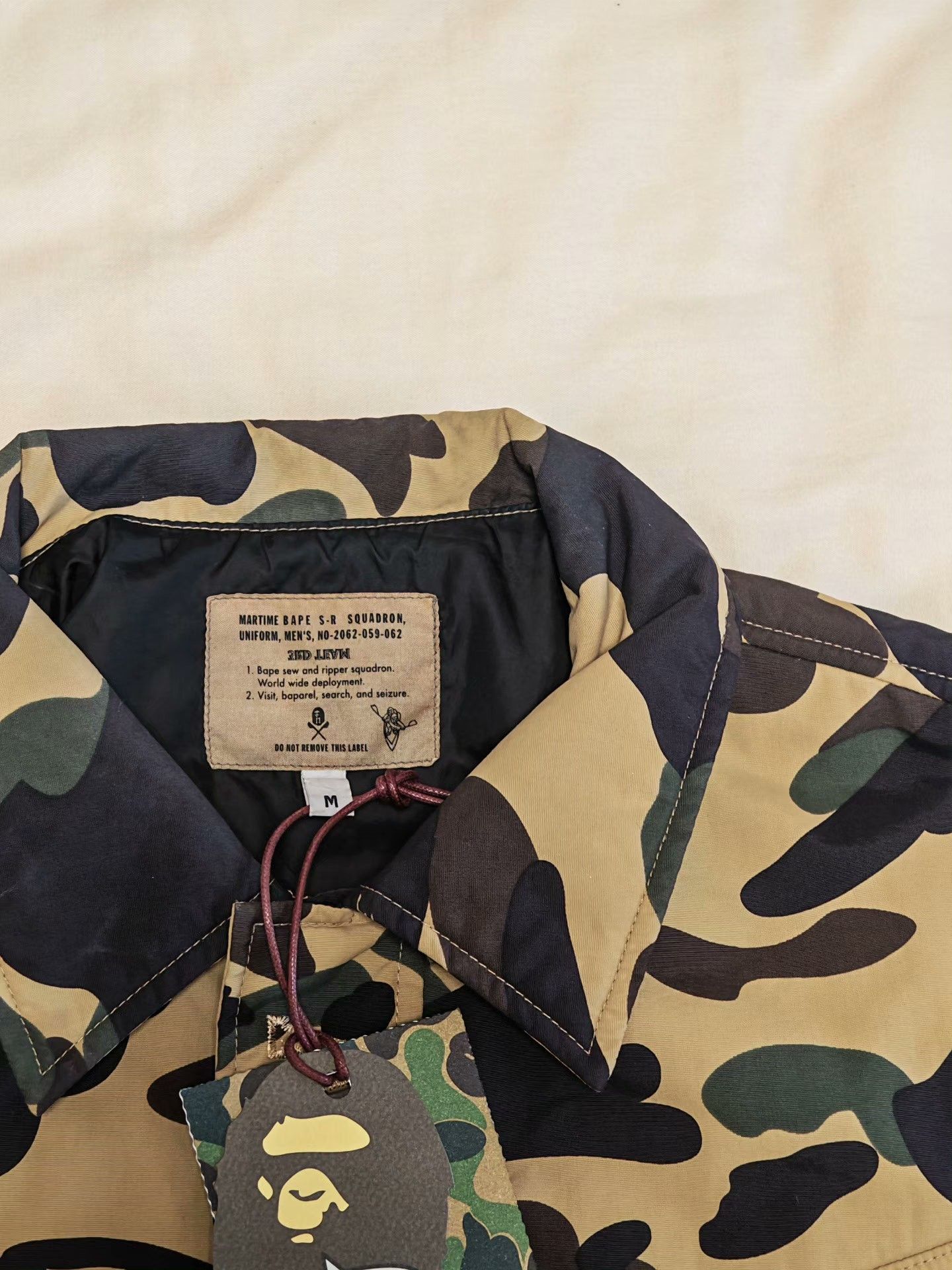 Bape Bape Yellow Heavy Coat M Men Size US M / EU 48-50 / 2 - 4 Thumbnail