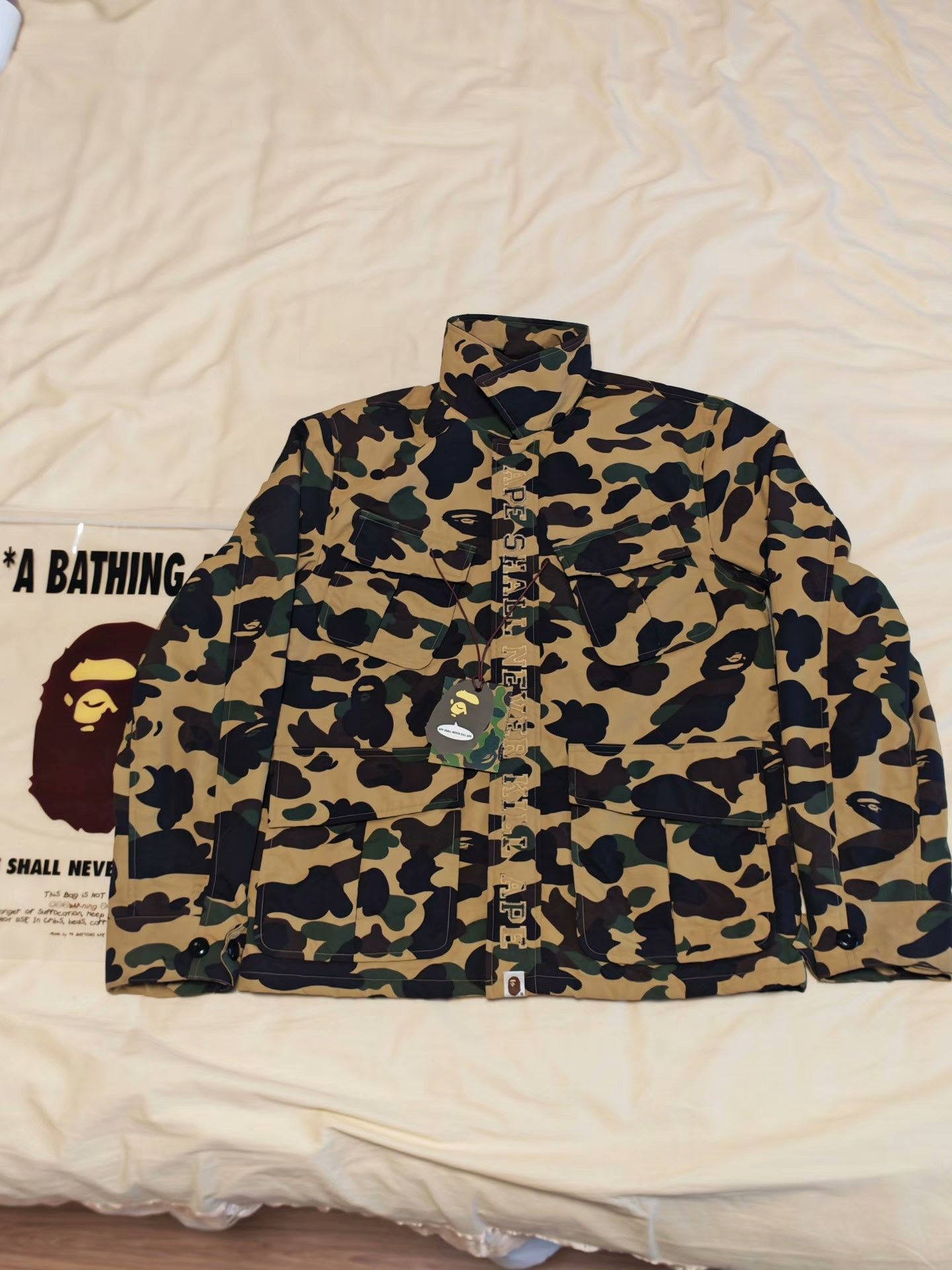 Bape Bape Yellow Heavy Coat M Men Size US M / EU 48-50 / 2 - 2 Thumbnail