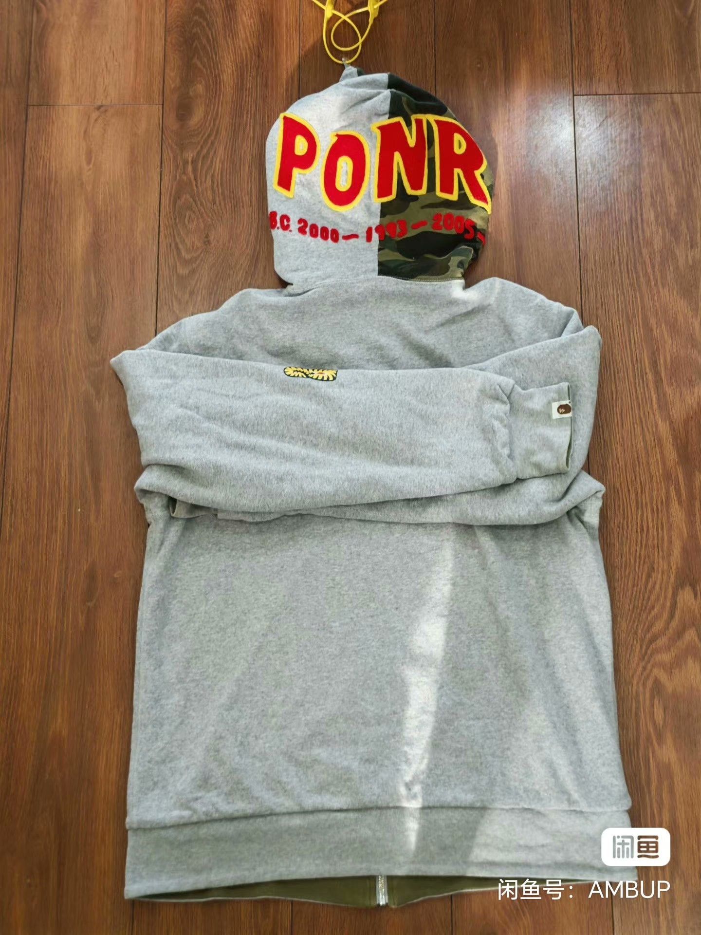 Bape Bape Camo Gray Hoodie L Men Size US L / EU 52-54 / 3 - 3 Thumbnail
