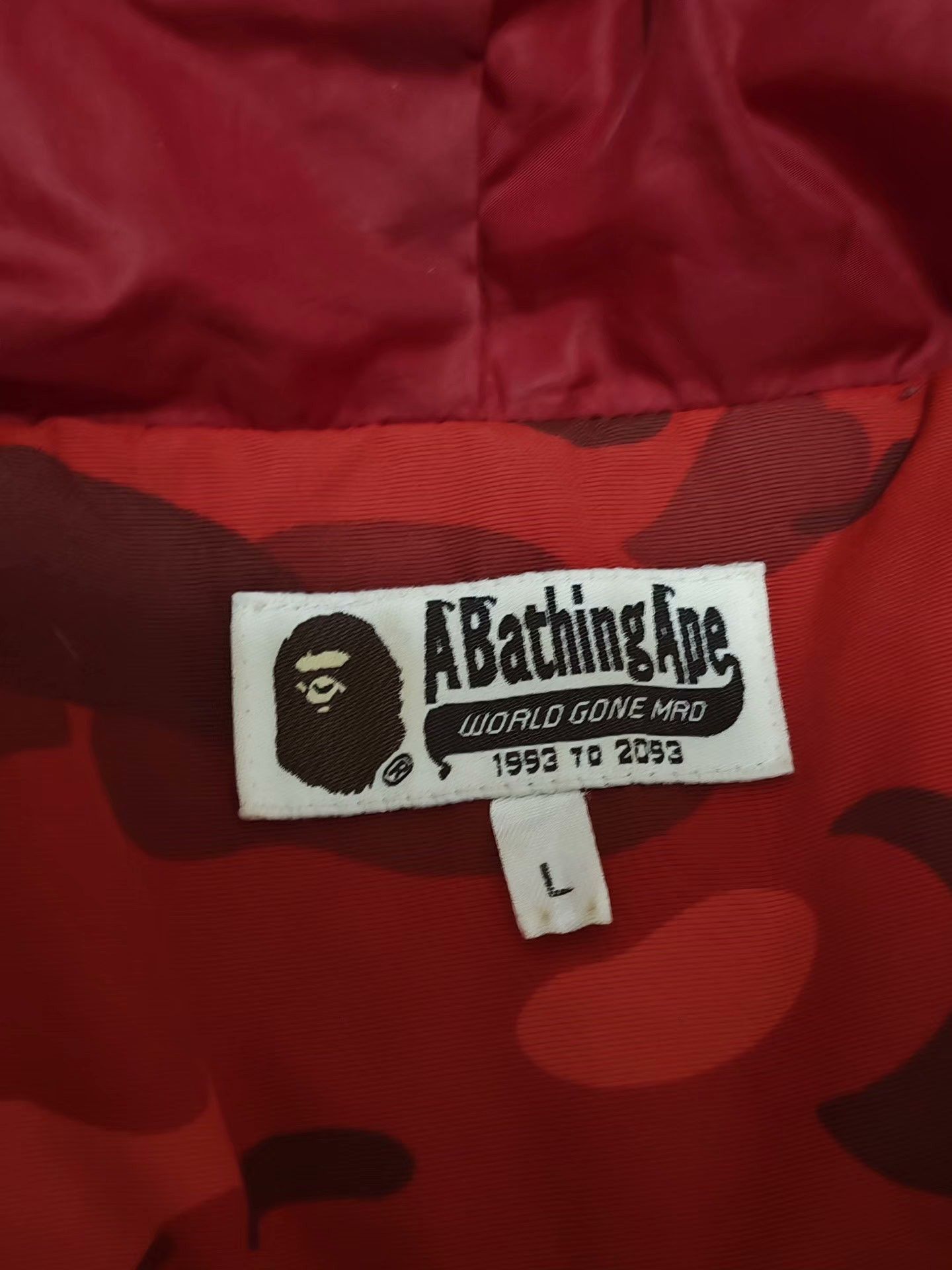 Bape Bape Red Heavy Coat L Men Size US L / EU 52-54 / 3 - 7 Thumbnail
