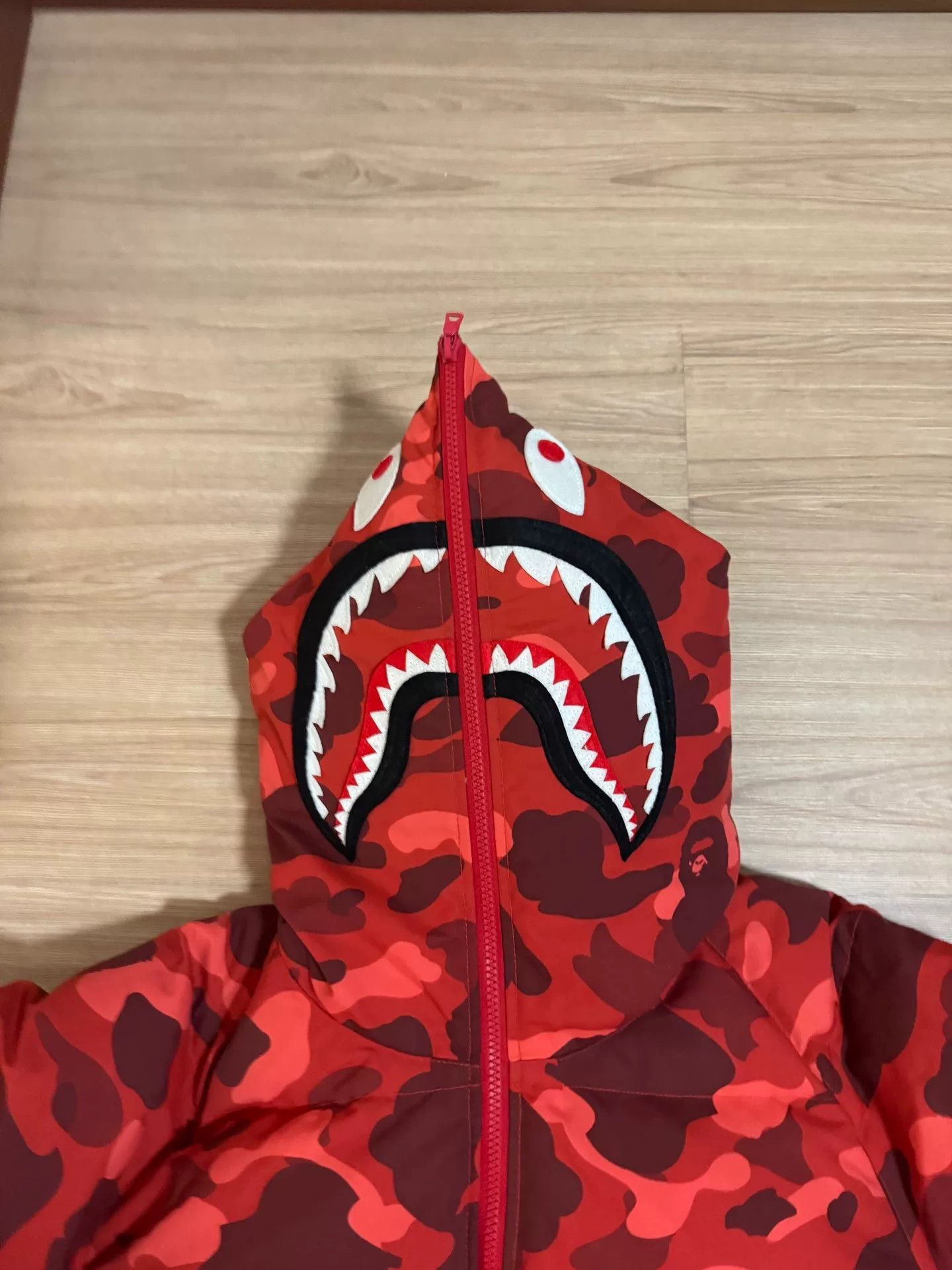 Bape Bape Shark Camo Black Heavy Coat L Men Size US L / EU 52-54 / 3 - 3 Thumbnail