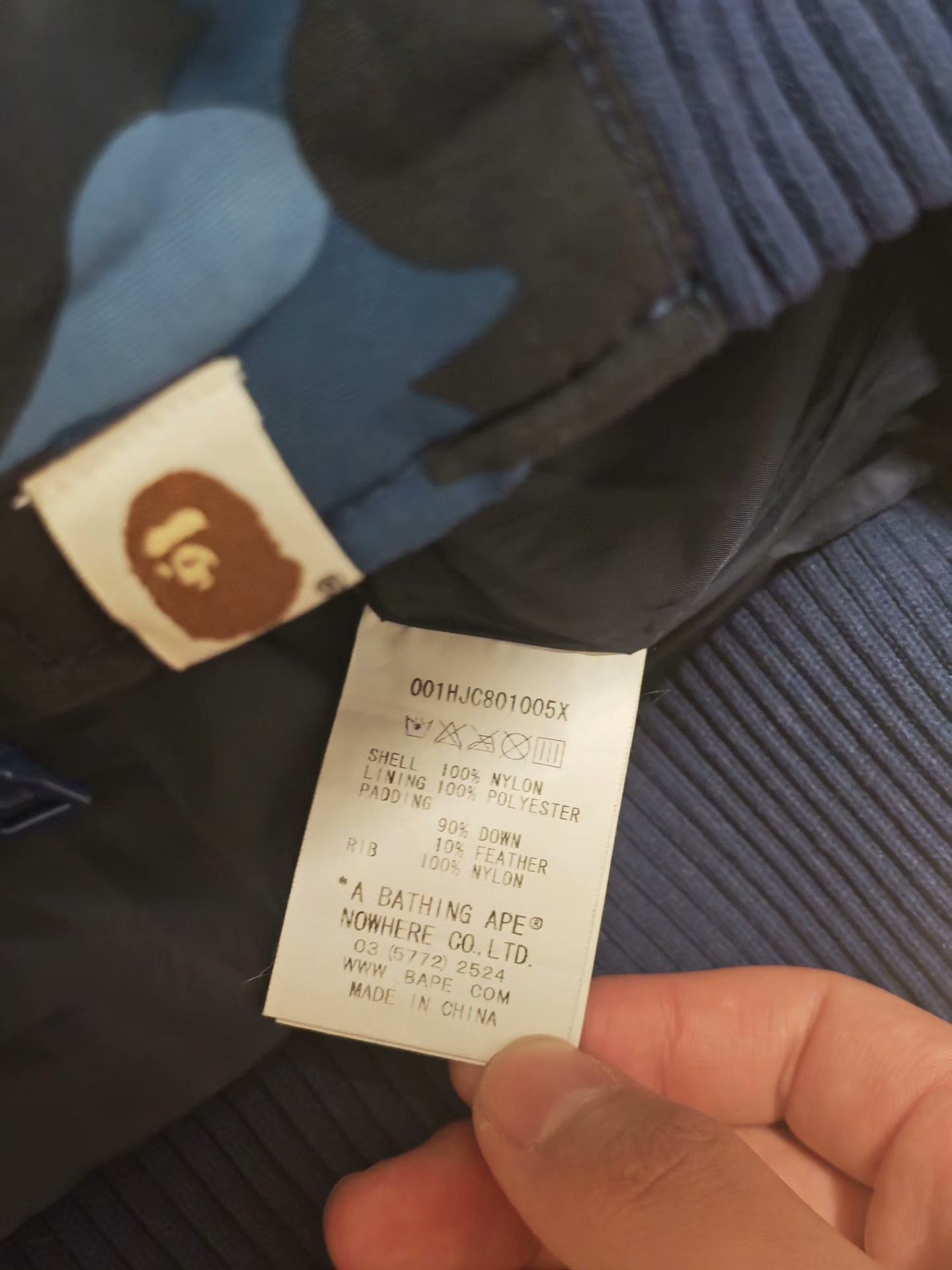 Bape Bape Blue Heavy Coat XL Men Size US XL / EU 56 / 4 - 6 Thumbnail