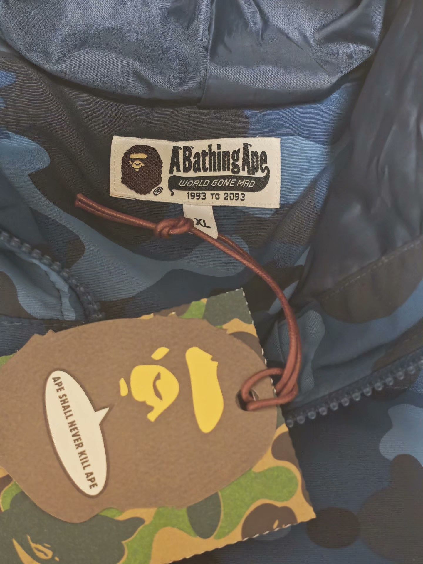 Bape Bape Blue Heavy Coat XL Men Size US XL / EU 56 / 4 - 4 Thumbnail