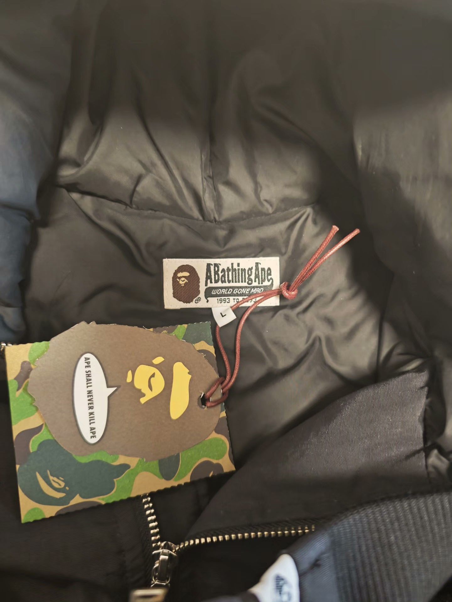 Bape Bape Black Heavy Coat L Men Size US L / EU 52-54 / 3 - 5 Thumbnail