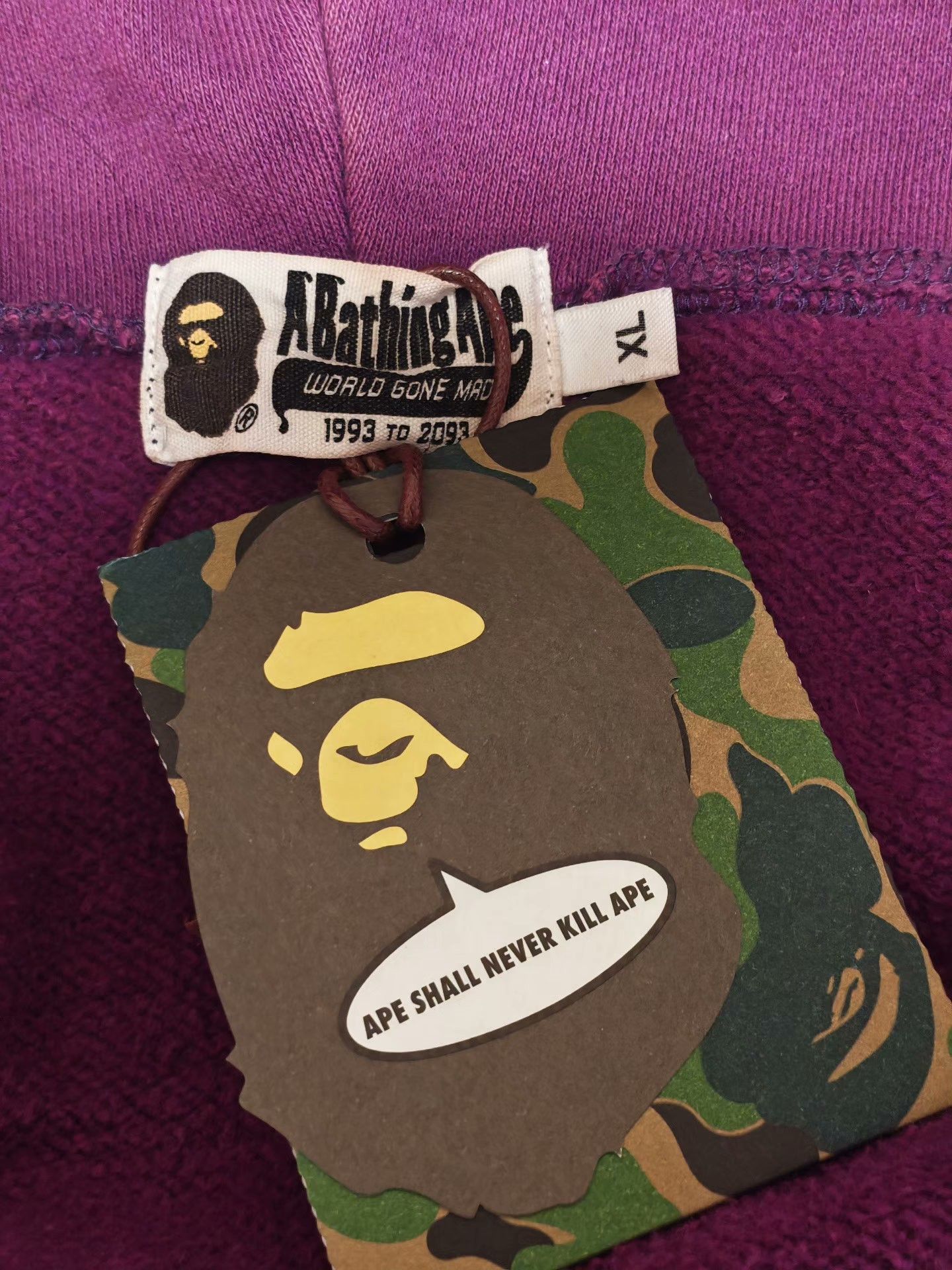 Bape Bape Purple Light Jacket XL Men Size US XL / EU 56 / 4 - 4 Thumbnail