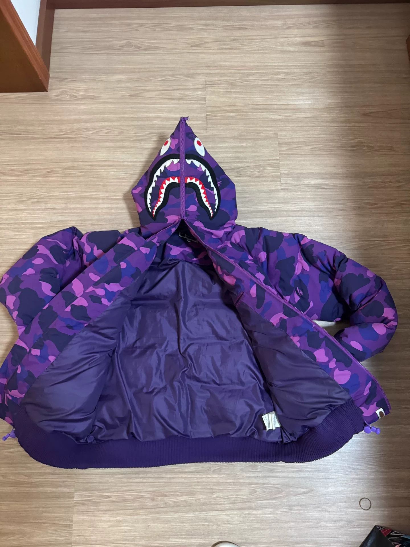 Bape Bape Shark Black Heavy Coat XL Men Size US XL / EU 56 / 4 - 5 Thumbnail