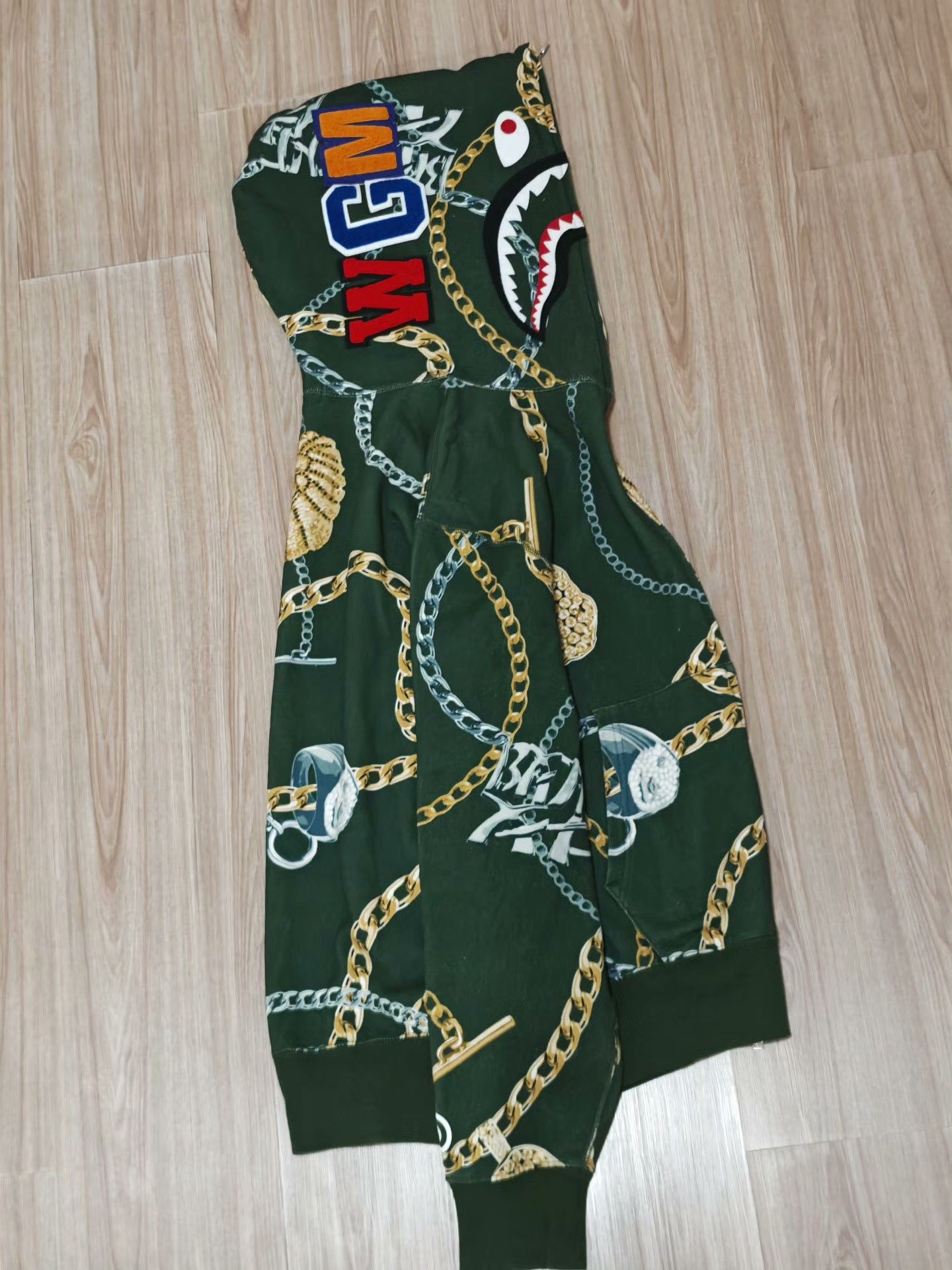 Bape Bape Shark Black Light Jacket XL Men Size ONE SIZE - 4 Thumbnail